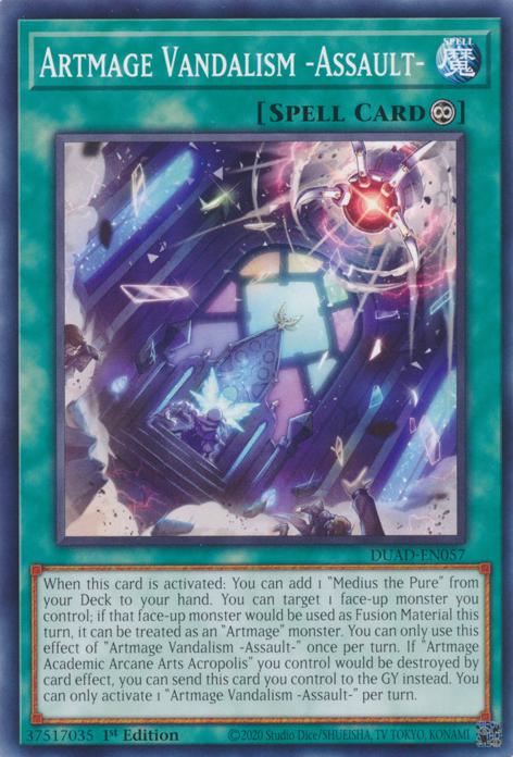 Yu-Gi-Oh! Artmage Vandalism -Assault- - DUAD-EN057 - Common - 1st Edition