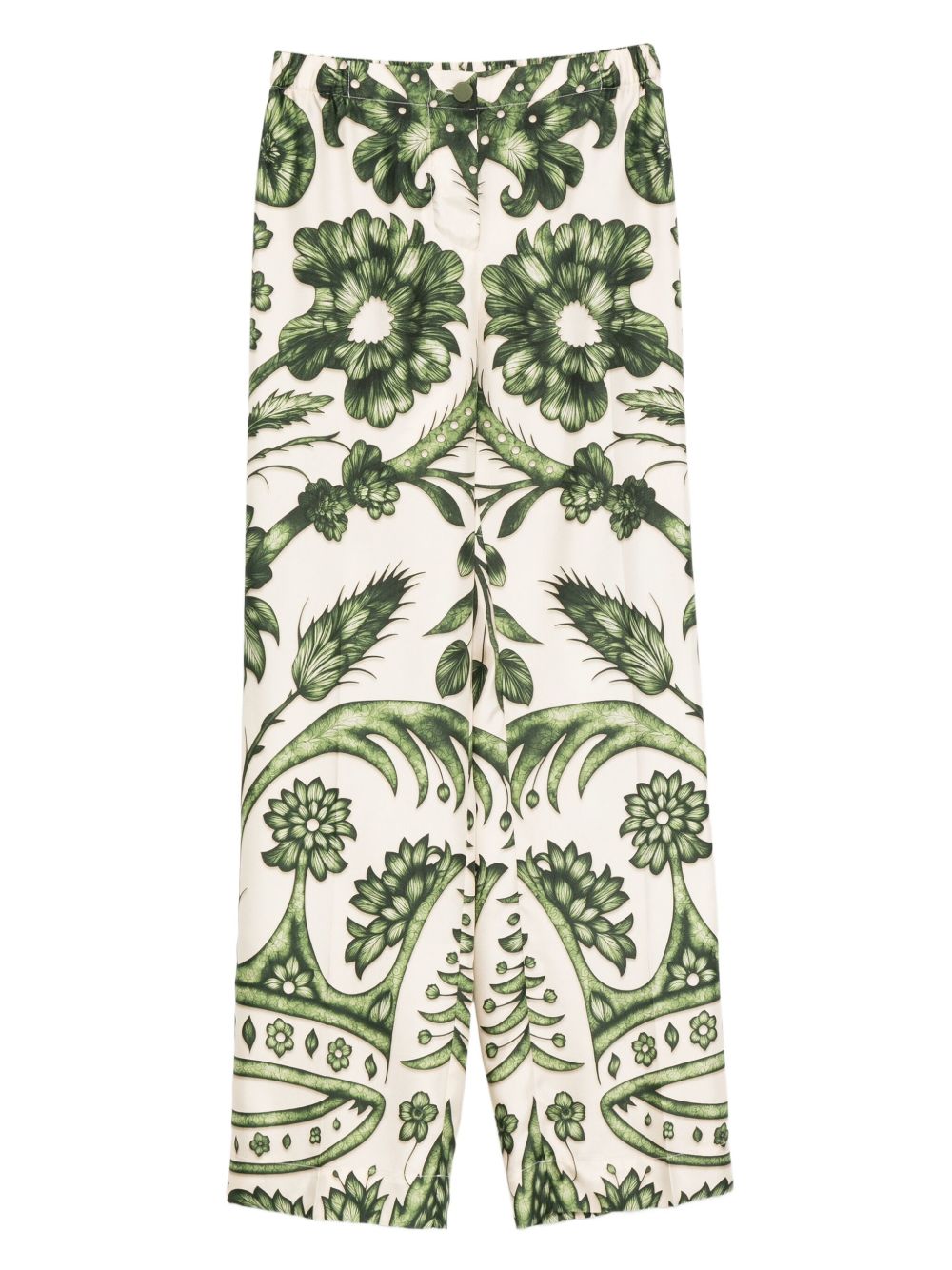 F.R.S . Printed silk trousers – 100% Silk