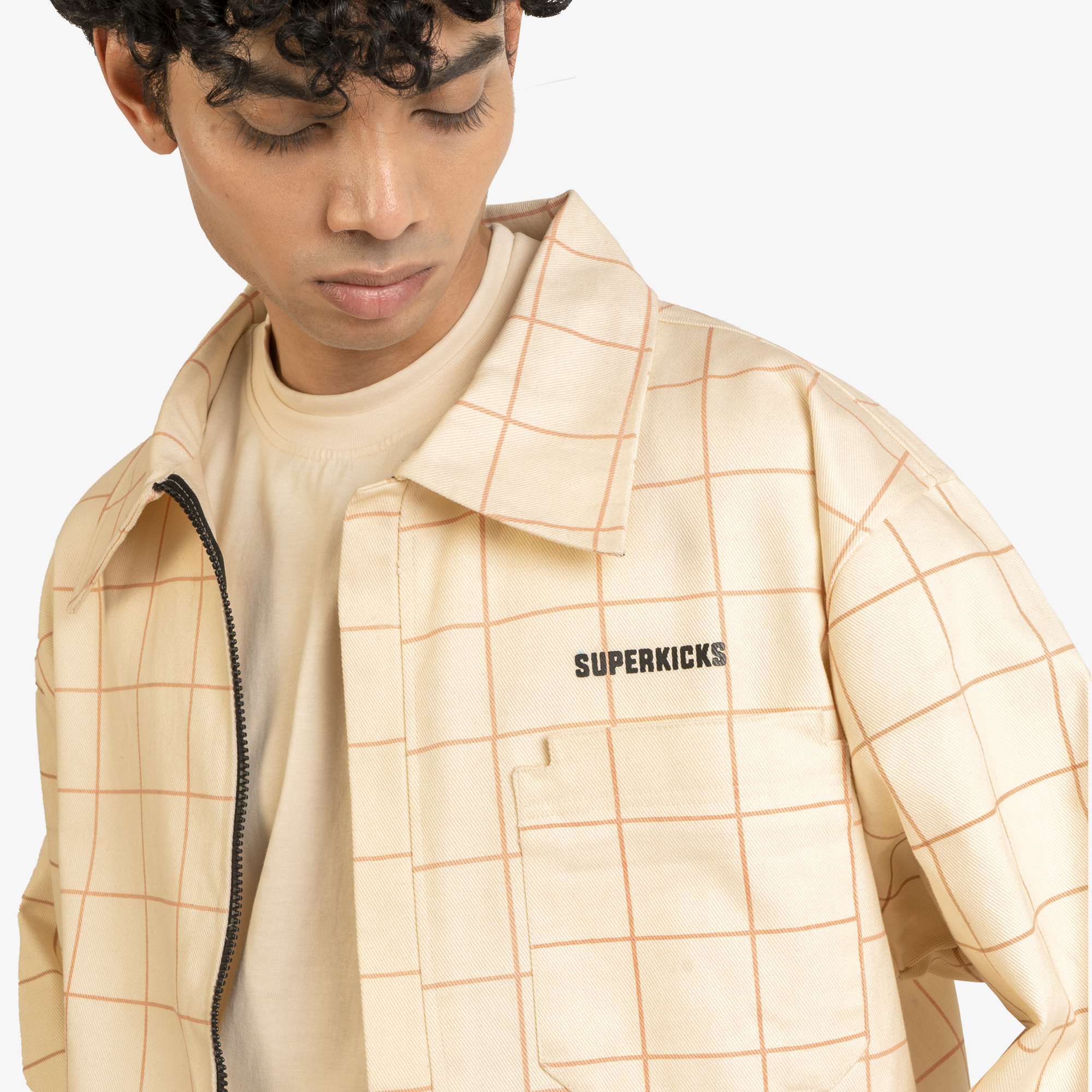 Superkicks | STARRY DISCO SHACKET { PEACH - view 2