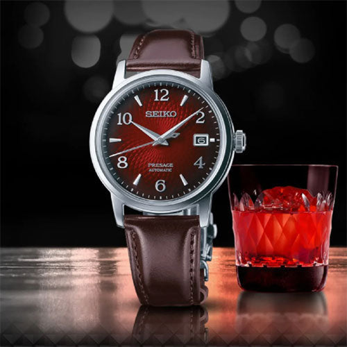 Seiko Presage Red Dial Men 38.5mm - view 2