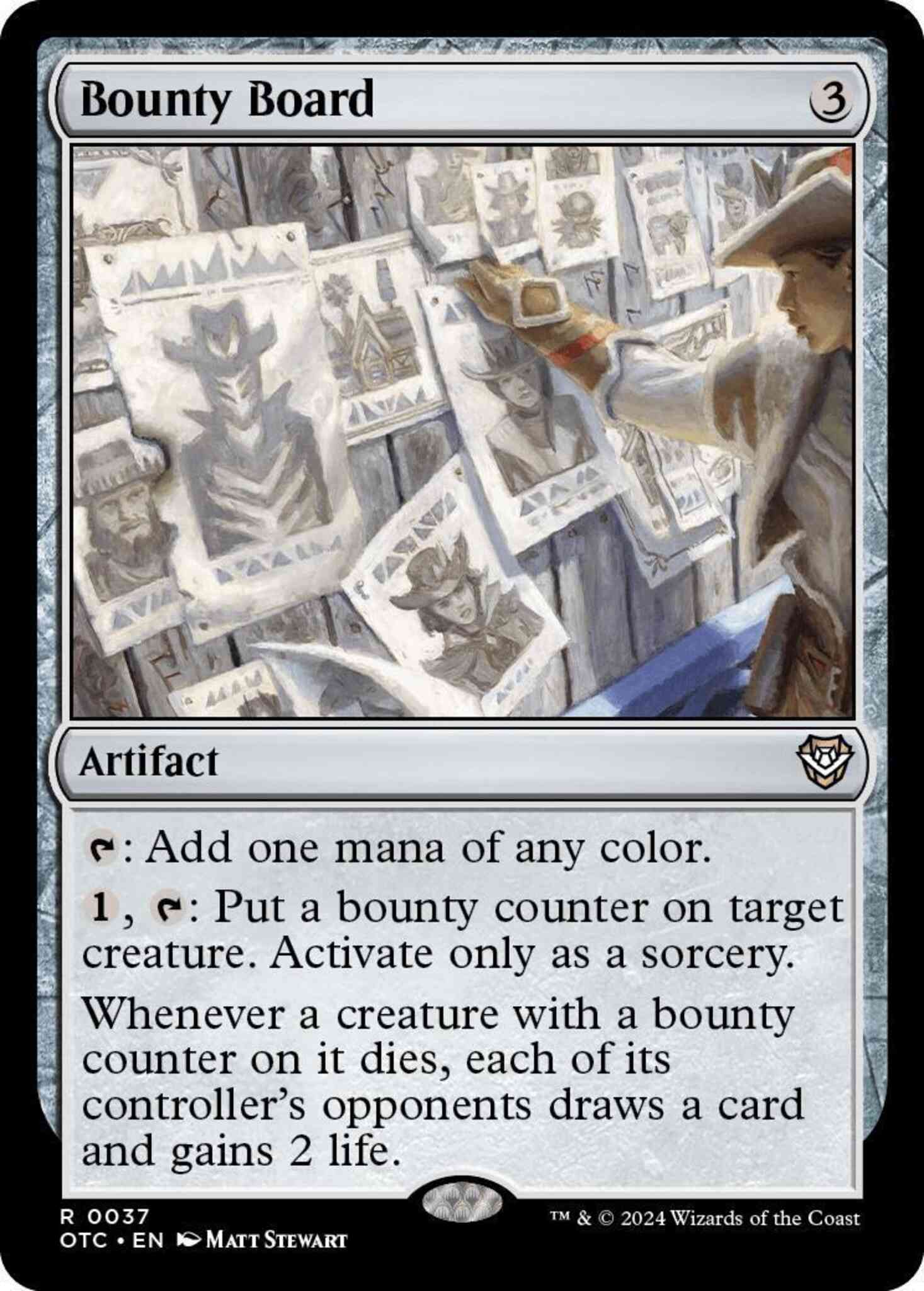 Bounty board 37 – Magic Bounty Board [37] [Outlaws of Thunder Junction: Commander] [Non-Foil]