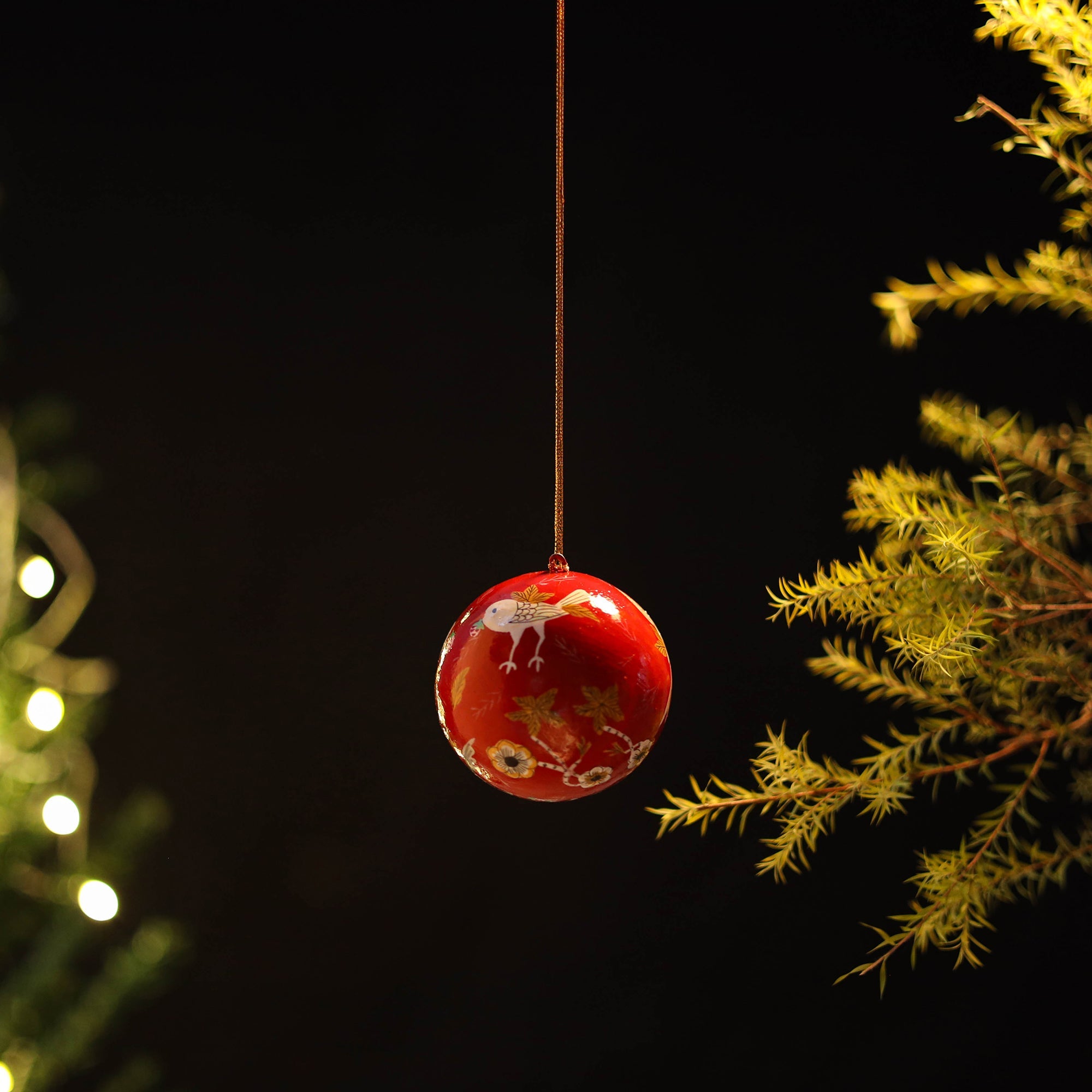 CRAFTVERA Ball - Kashmir Handpainted Christmas Ornament 02 - view 2