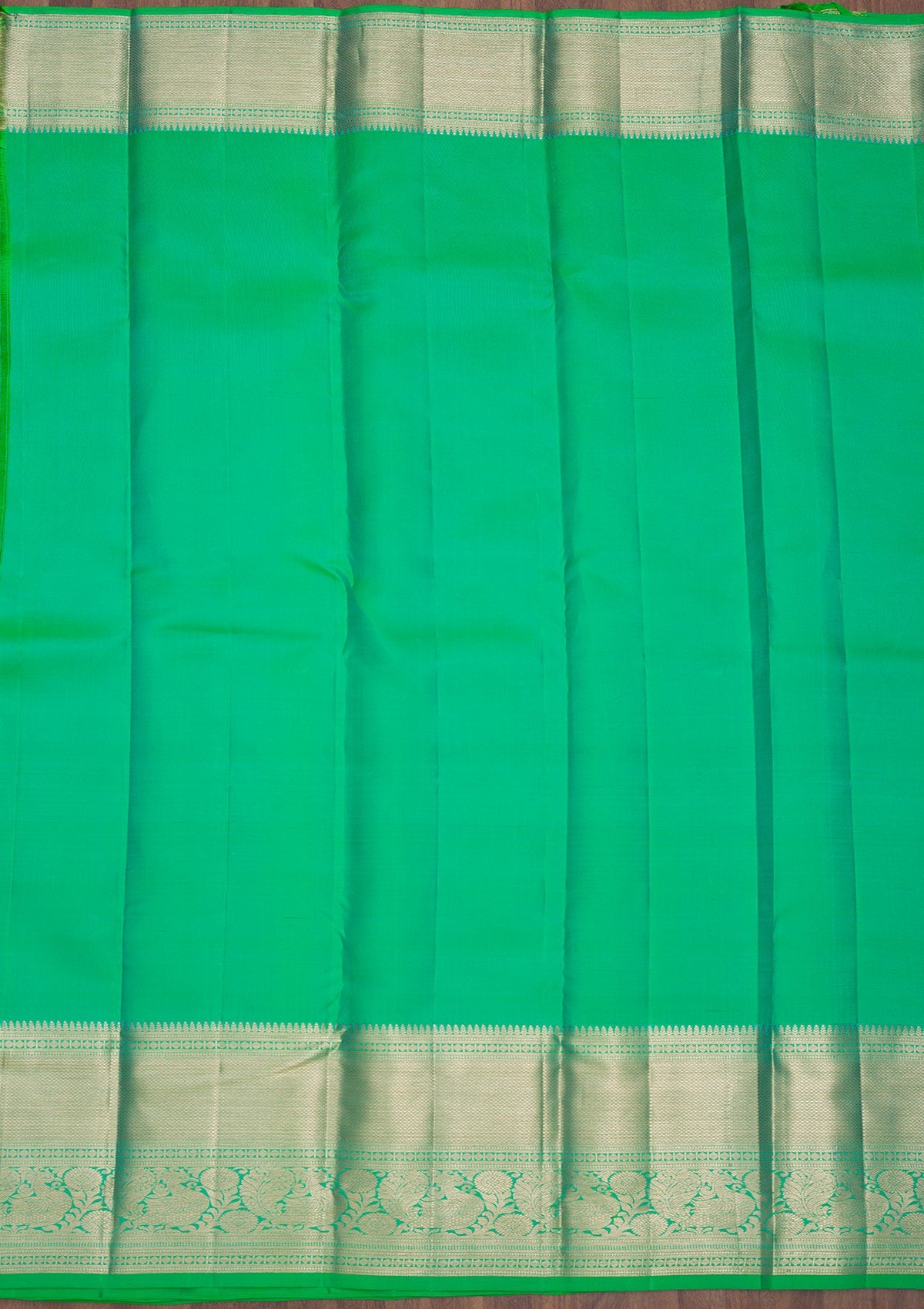 Koskii Parrot Green Zariwork Pure Silk Saree – Women's - view 7