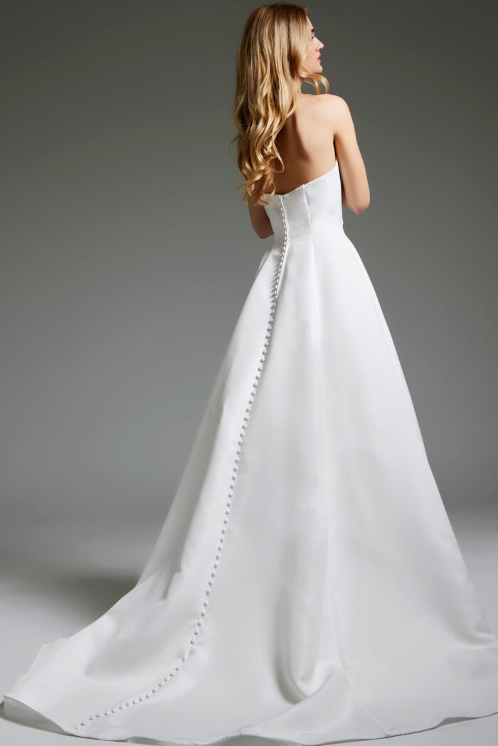 Jovani JB42346 Bridal Gown A Line Long Wedding Dress - view 2
