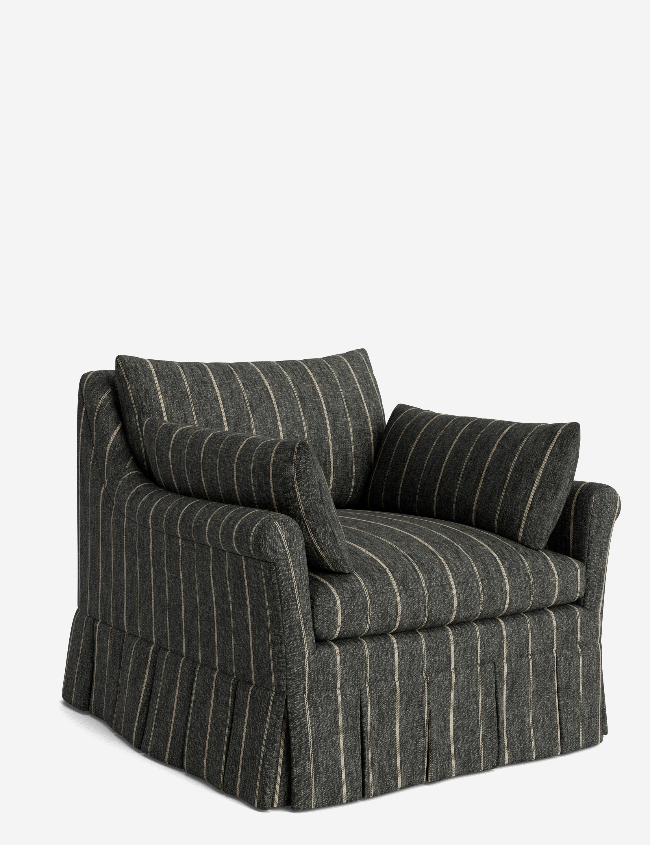 Lulu and Georgia Portola Rolled Arm Luxe Depth Pleated Chair - view 166