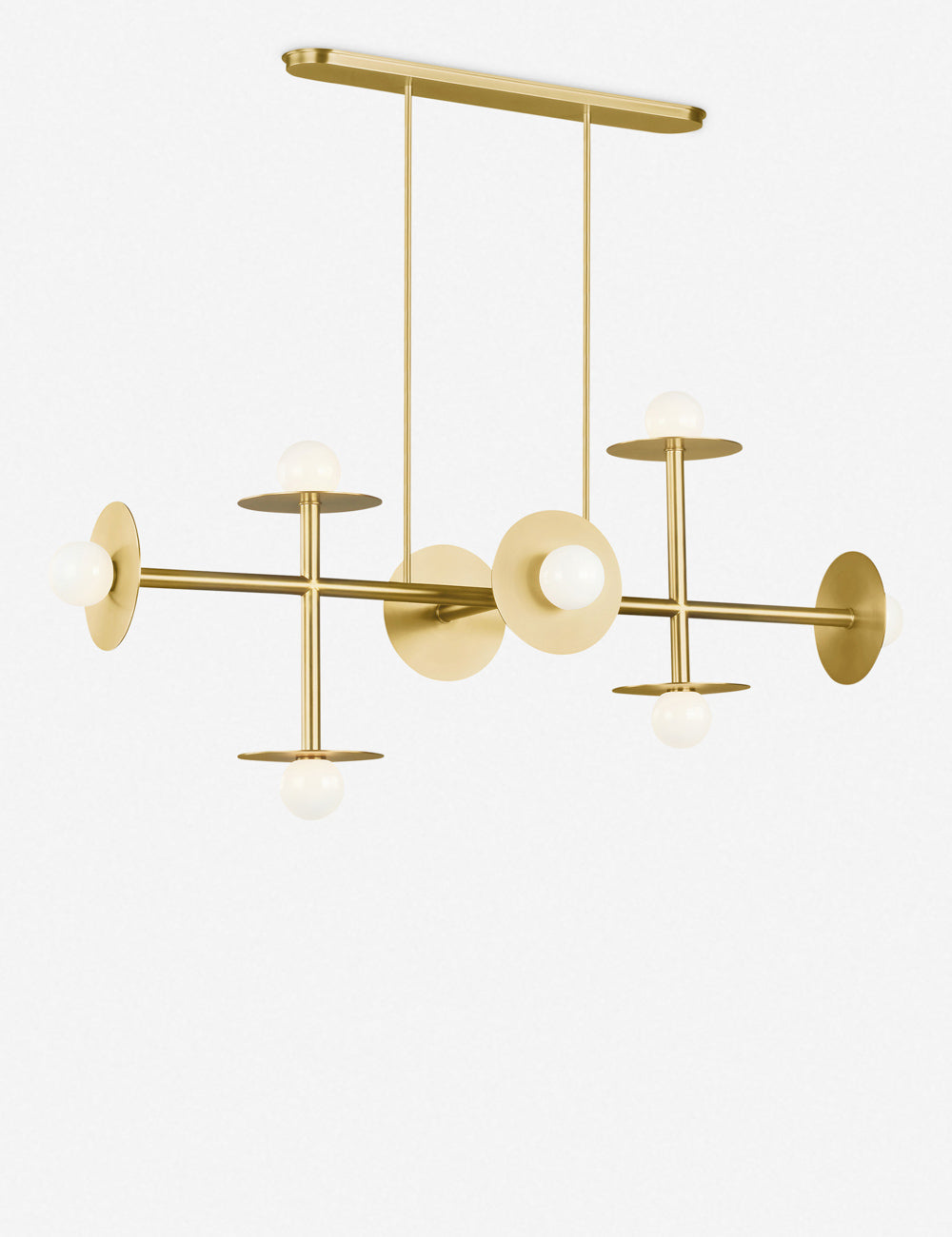 Lulu and Georgia Nodes Large Linear Chandelier by Kelly Wearstler