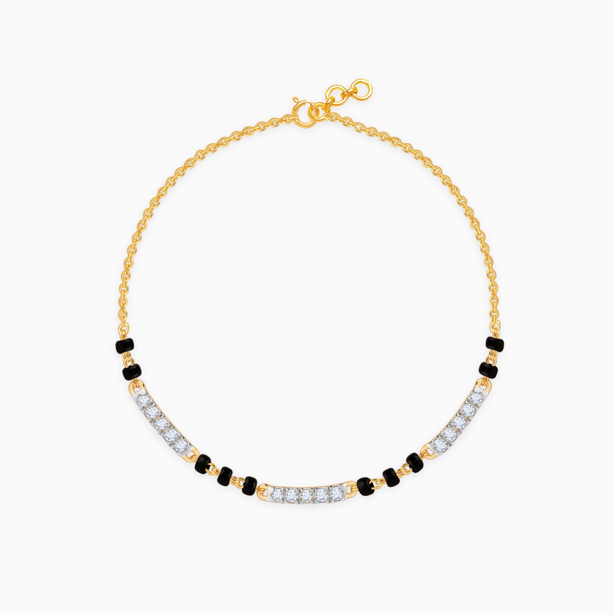 GIVA Jewellery Gold Skyla Diamond Mangalsutra Bracelet