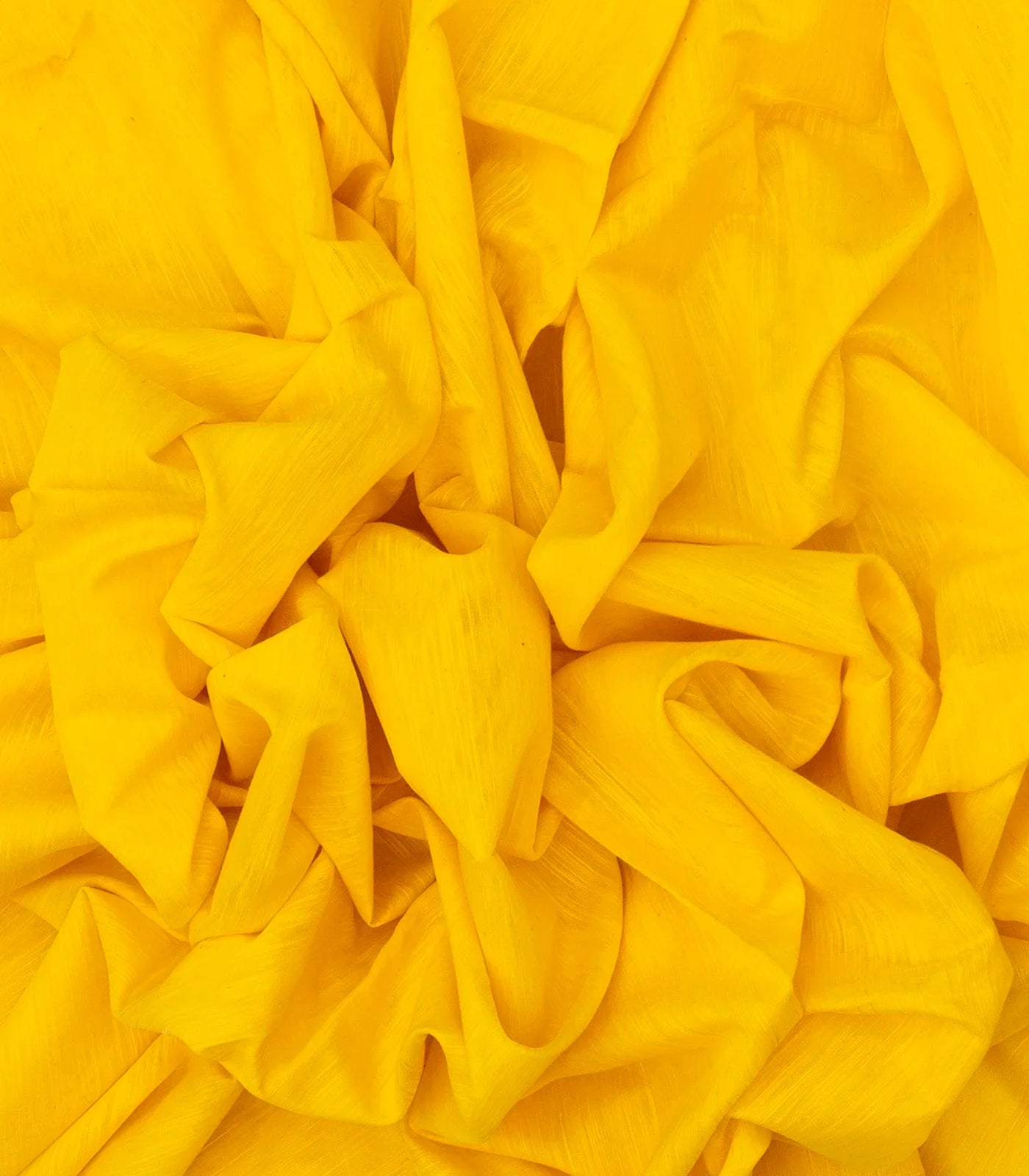 RmKV Yellow Plain Bengal Cotton Saree With Printed Blouse - view 3