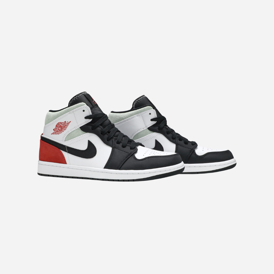Nike Jordan 1 Mid Se Red Black Toe - view 2