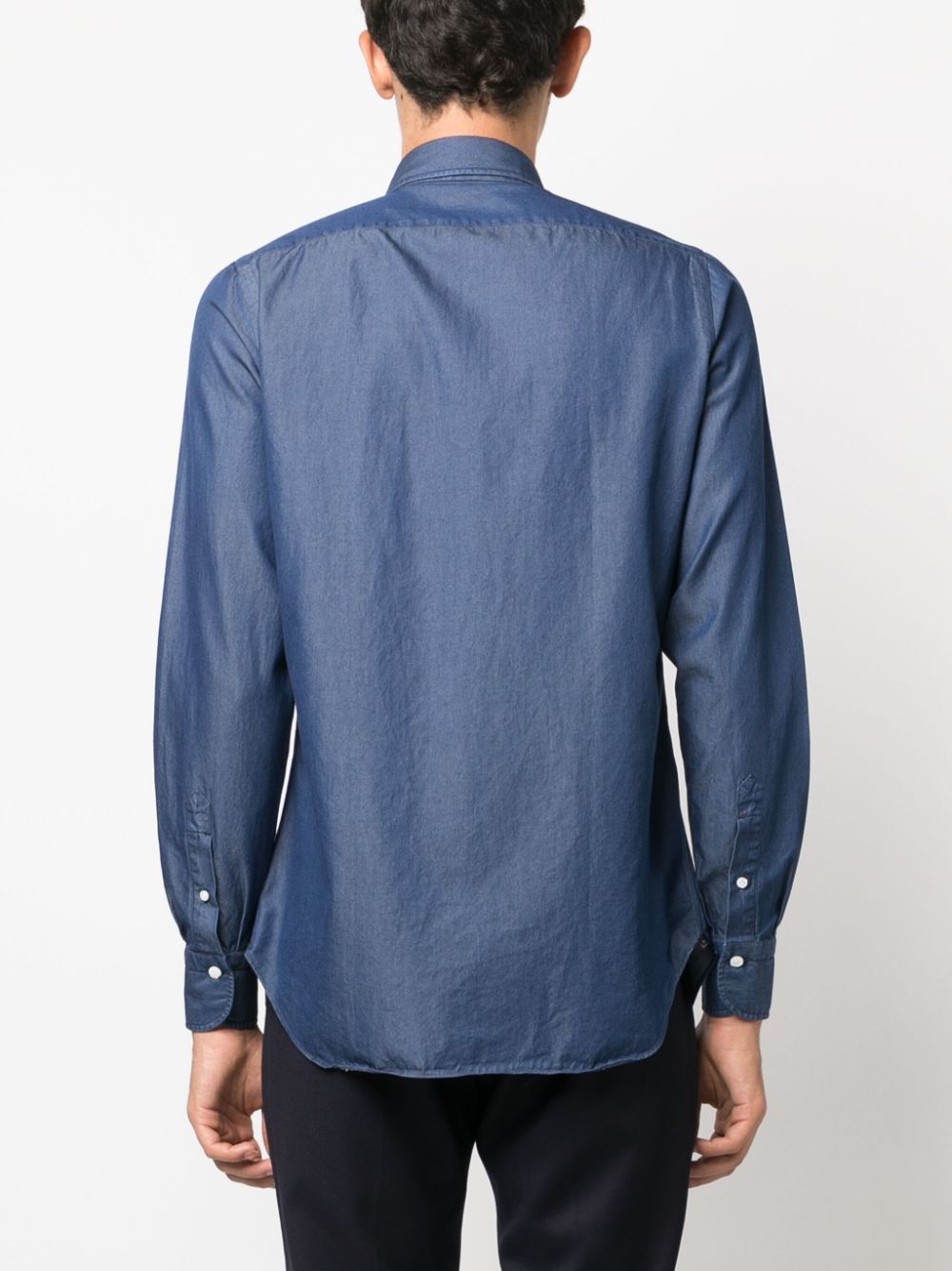 Finamore 1925 Napoli Regular fit denim shirt – Cotton 100% - view 2