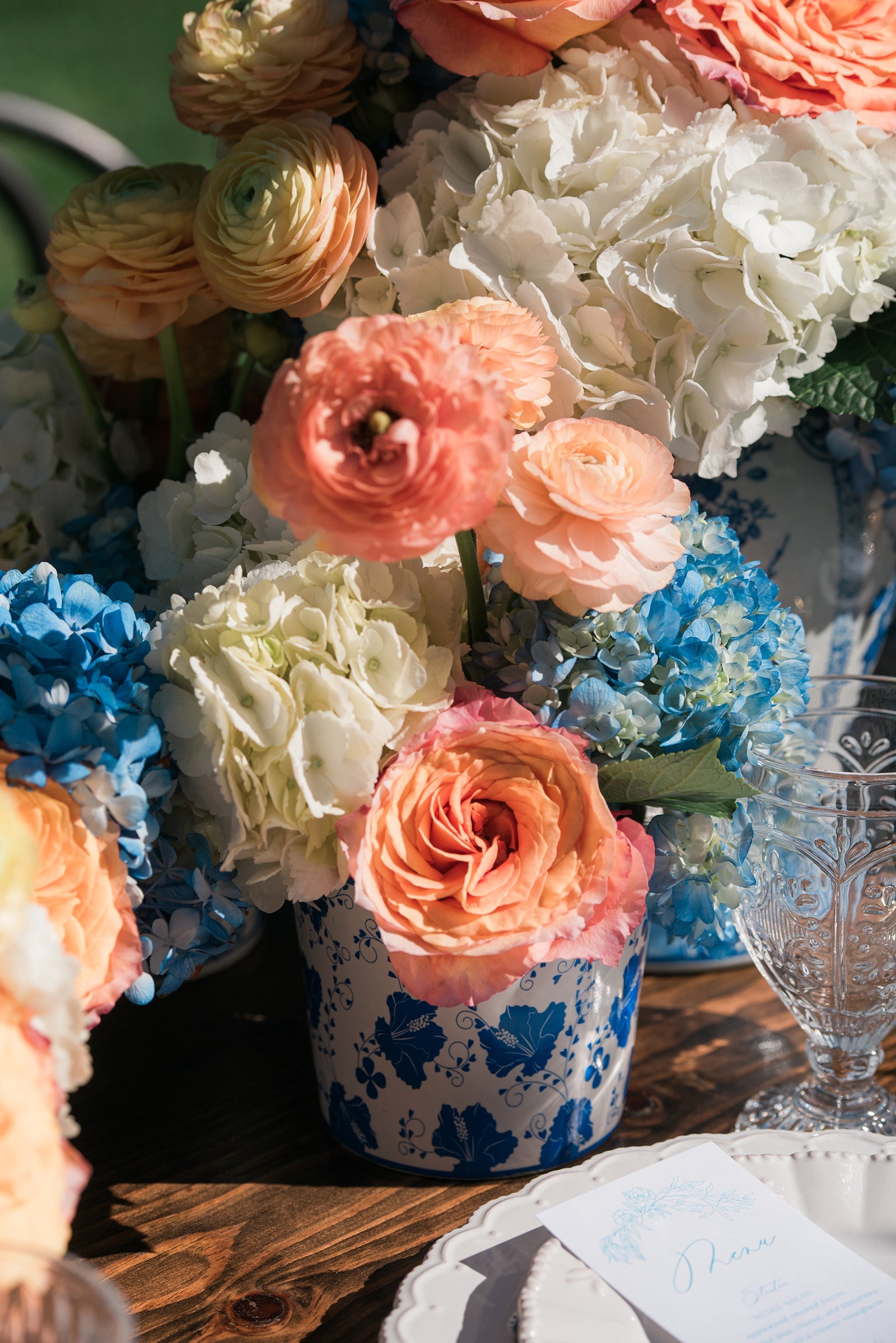 fiftyflowers.com Fairytale Orange and Blue Sacramento Styled Shoot - view 2