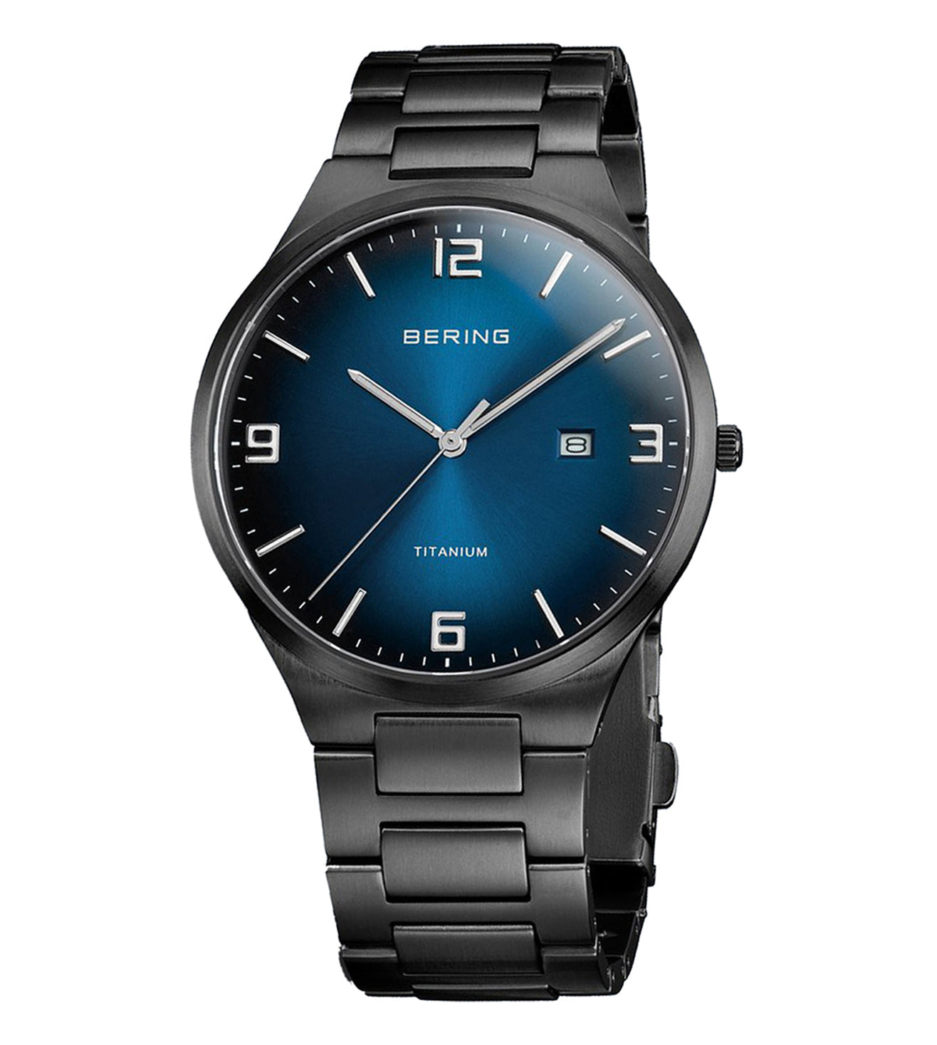 Bering Titanium Blue Dial Men 40mm - view 4
