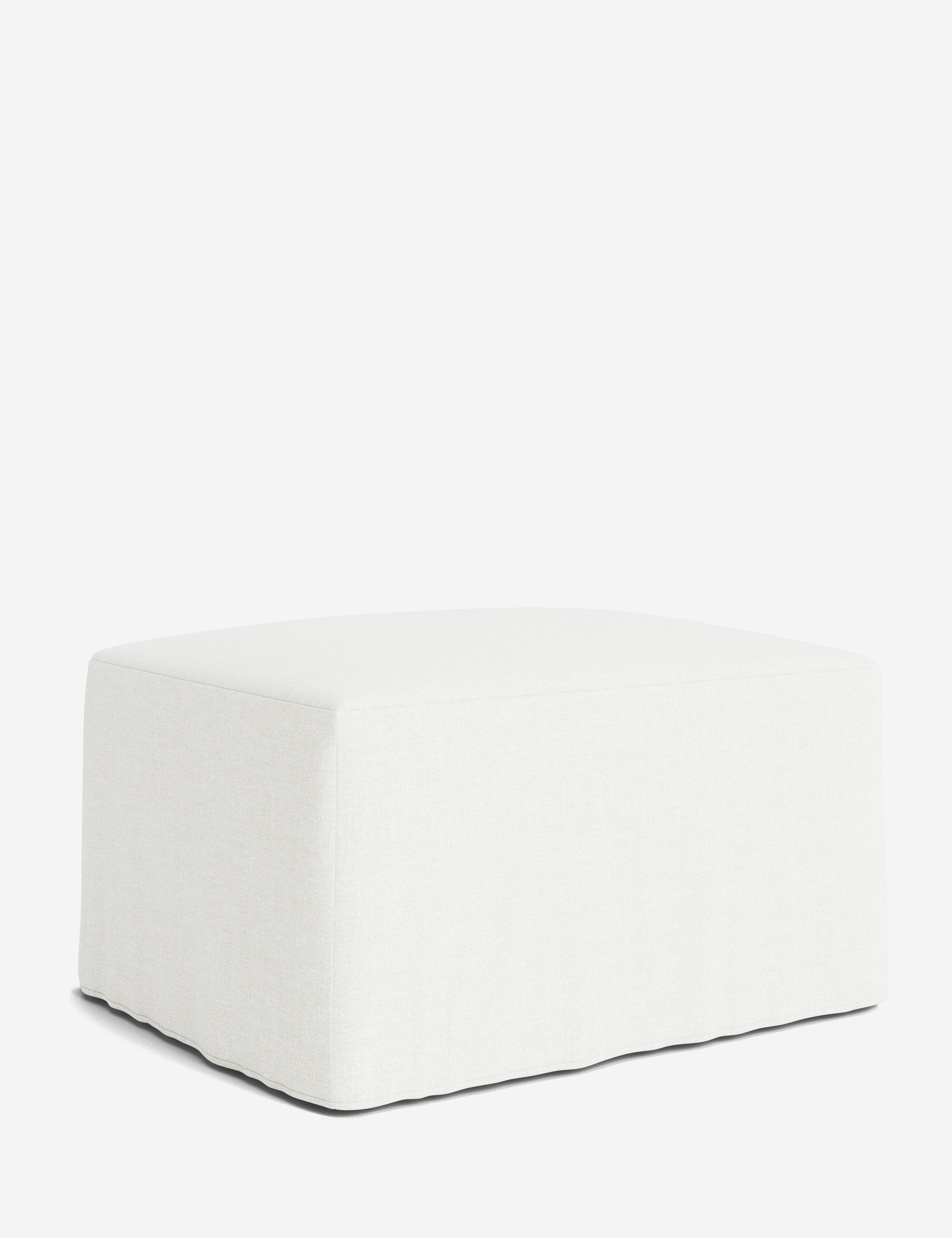 Lulu and Georgia Portola Slipcover Ottoman - view 184