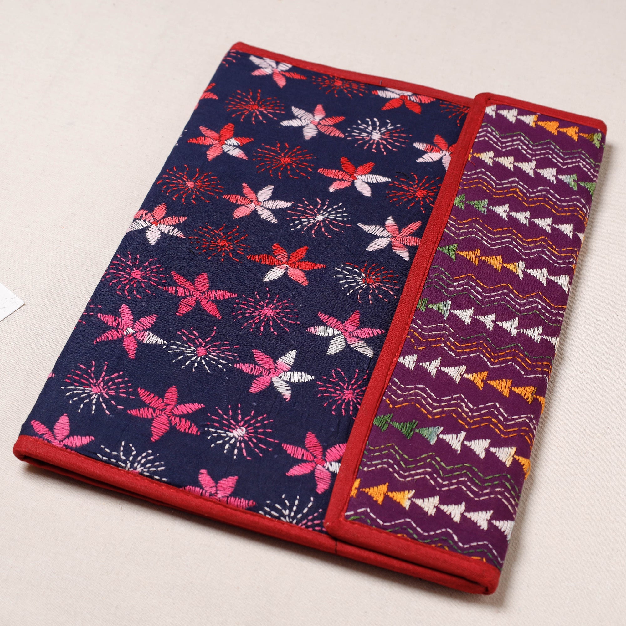 ASALKAAR Bengal Kantha Work Handcrafted File Folder - view 2