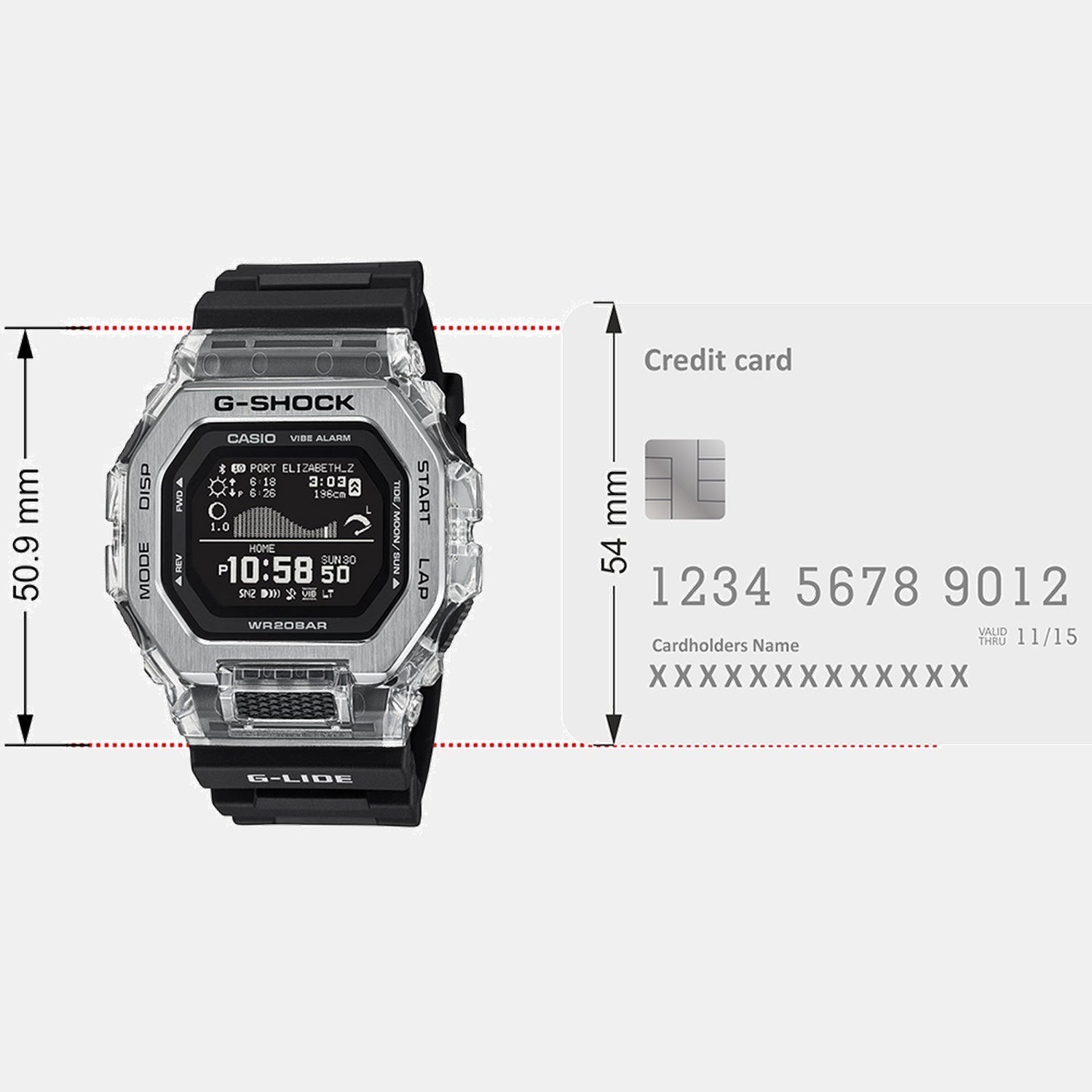 Casio G-Shock Men Quartz Black Dial Digital Resin Watch G1708 - view 8
