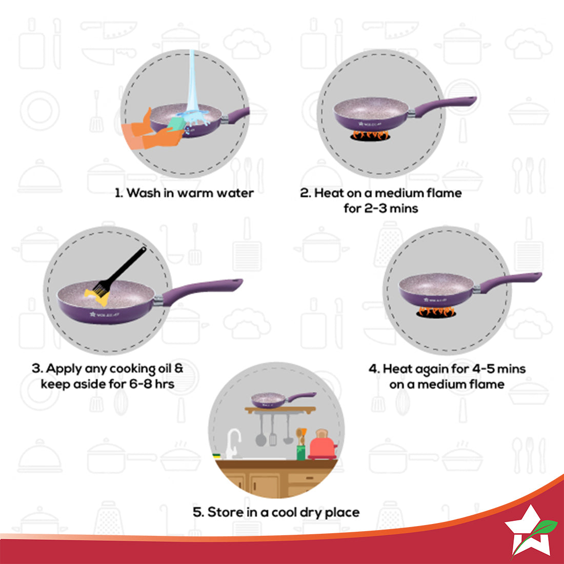 Wonderchef Royal Velvet 20 cm Non-Stick Fry Pan with Induction Bottom - view 5