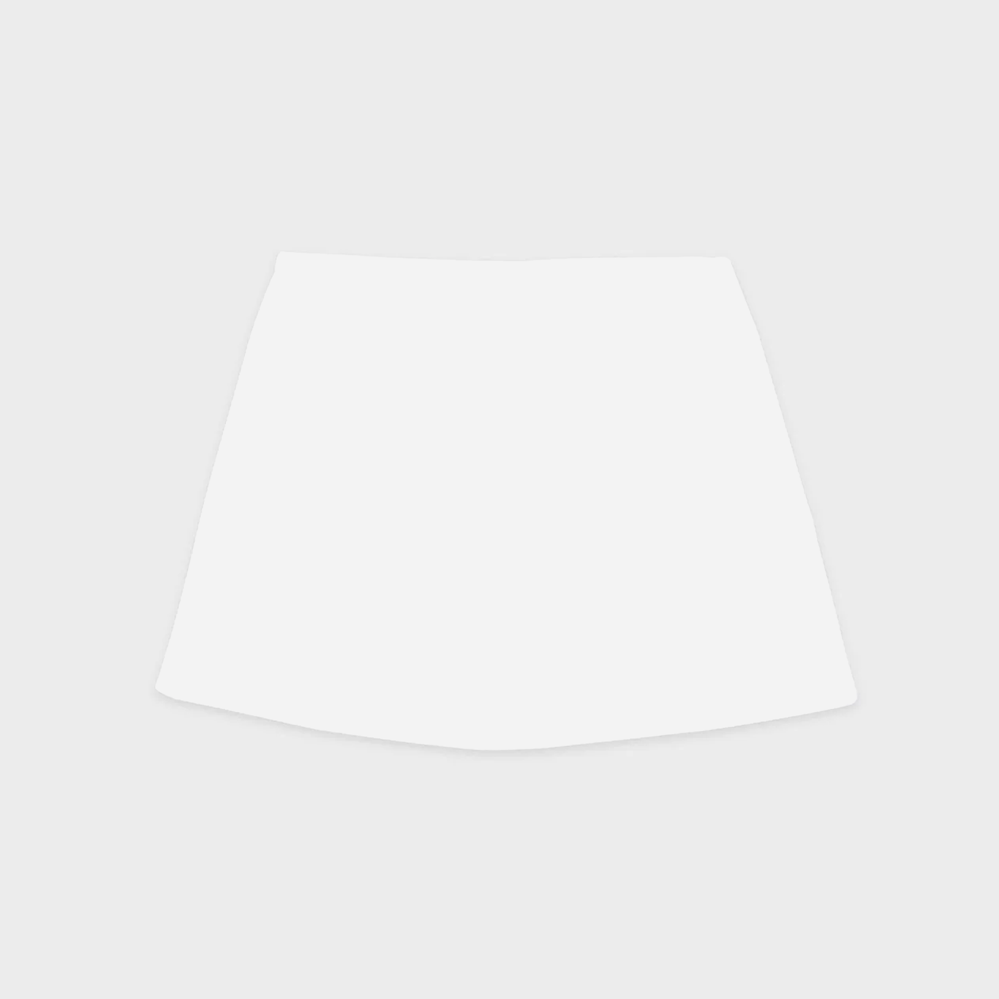 Sporty&Rich Serif Logo Terry Skirt - White/Navy - view 2