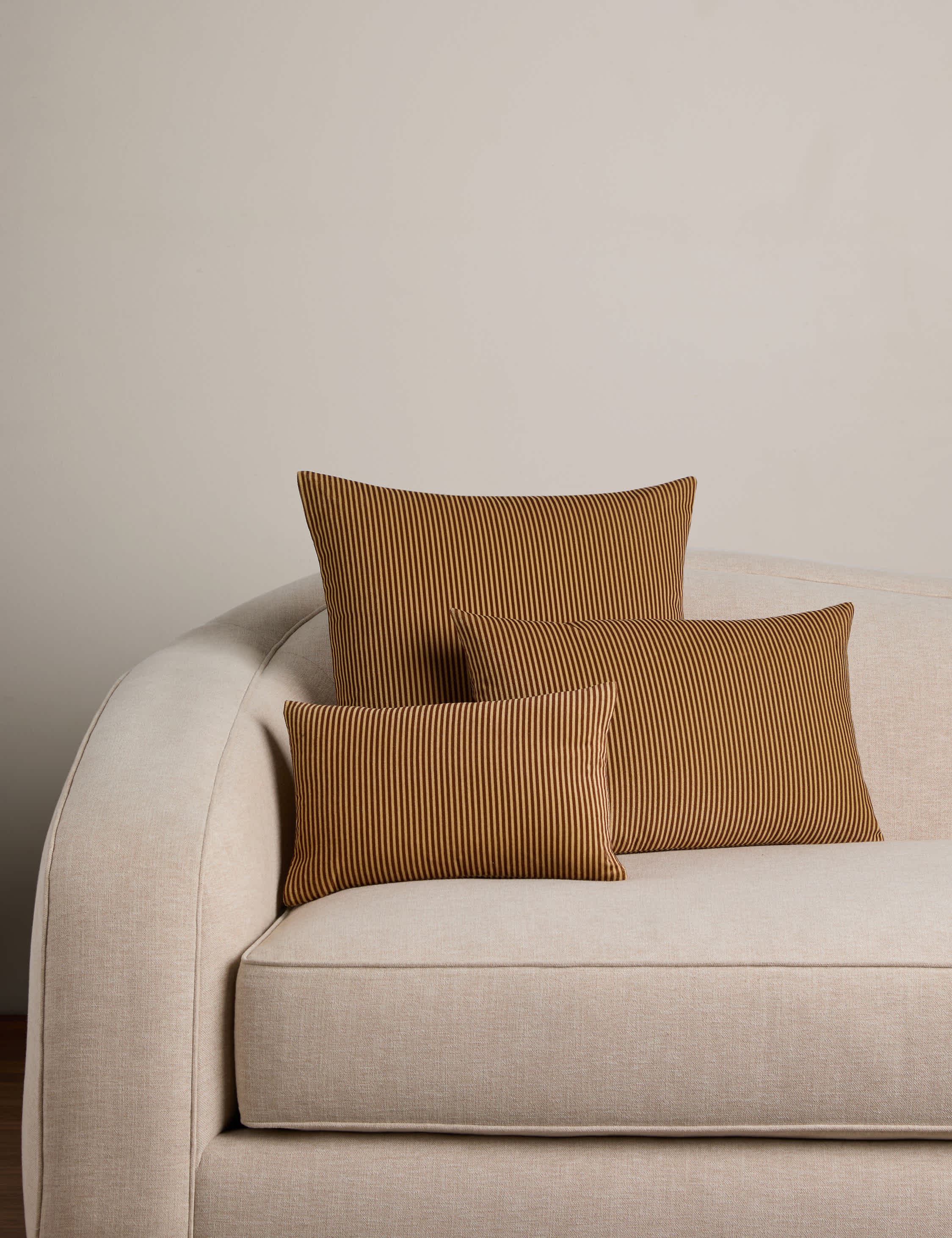 Lulu and Georgia Striped Velvet Pillow by Sarah Sherman Samuel - view 2