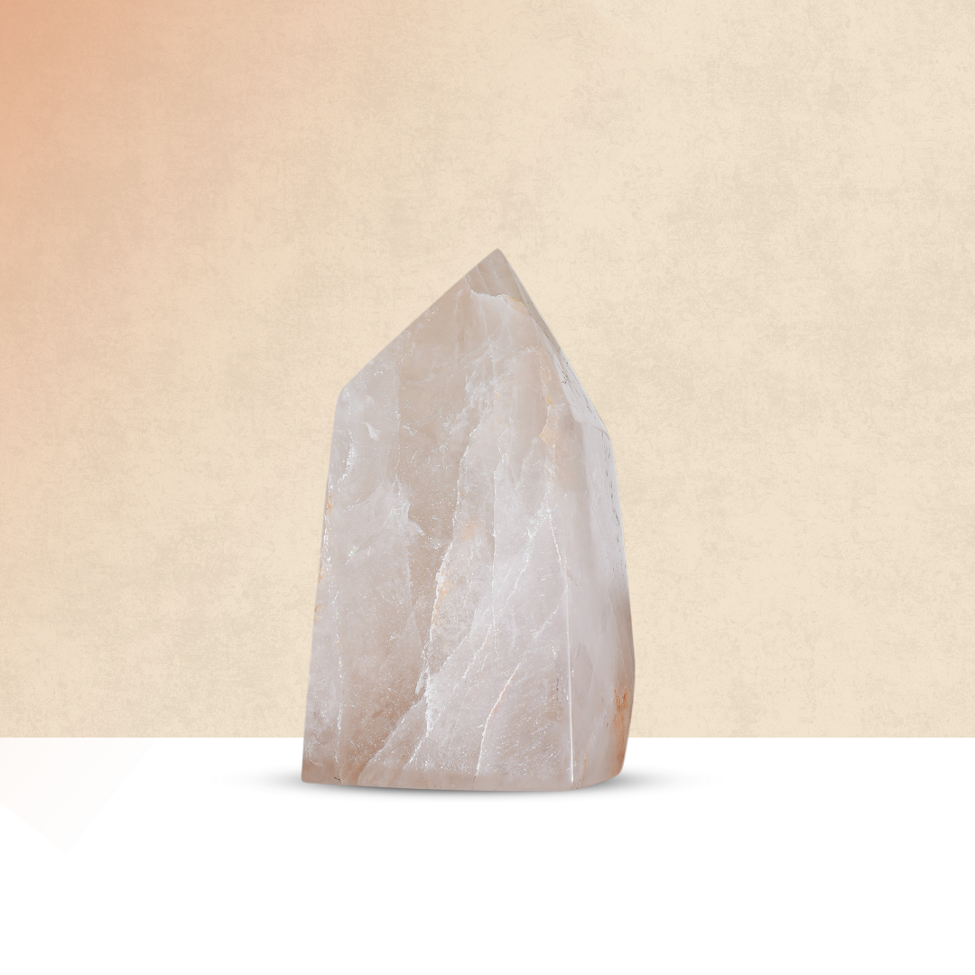 Gemsmantra Clear Quartz Freeform Tower Point