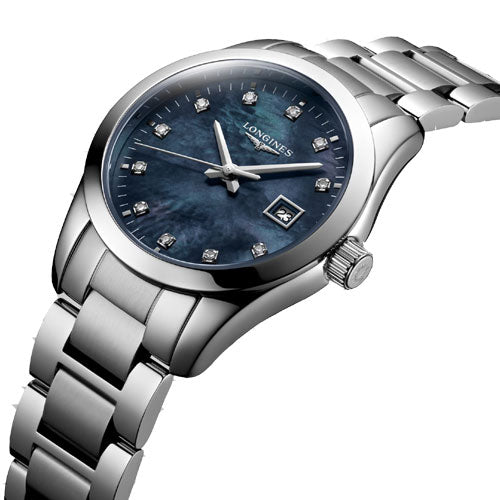 Longines Conquest Classic Black Mother-Of-Pearl dial Women 29.5mm - view 2
