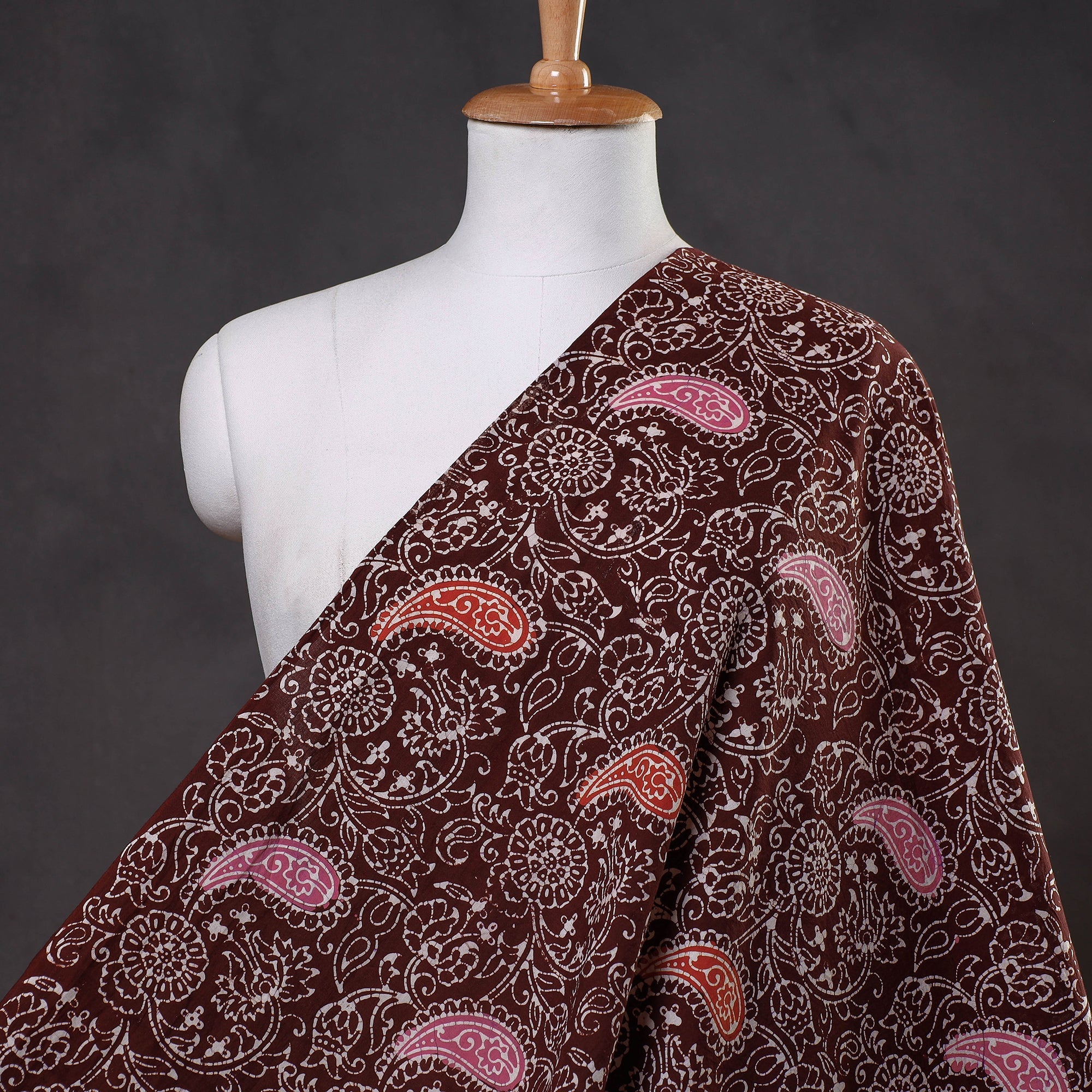 KACHCHH JI CHHAAP Brown - Indonesian Style Cotton Batik Print Fabric