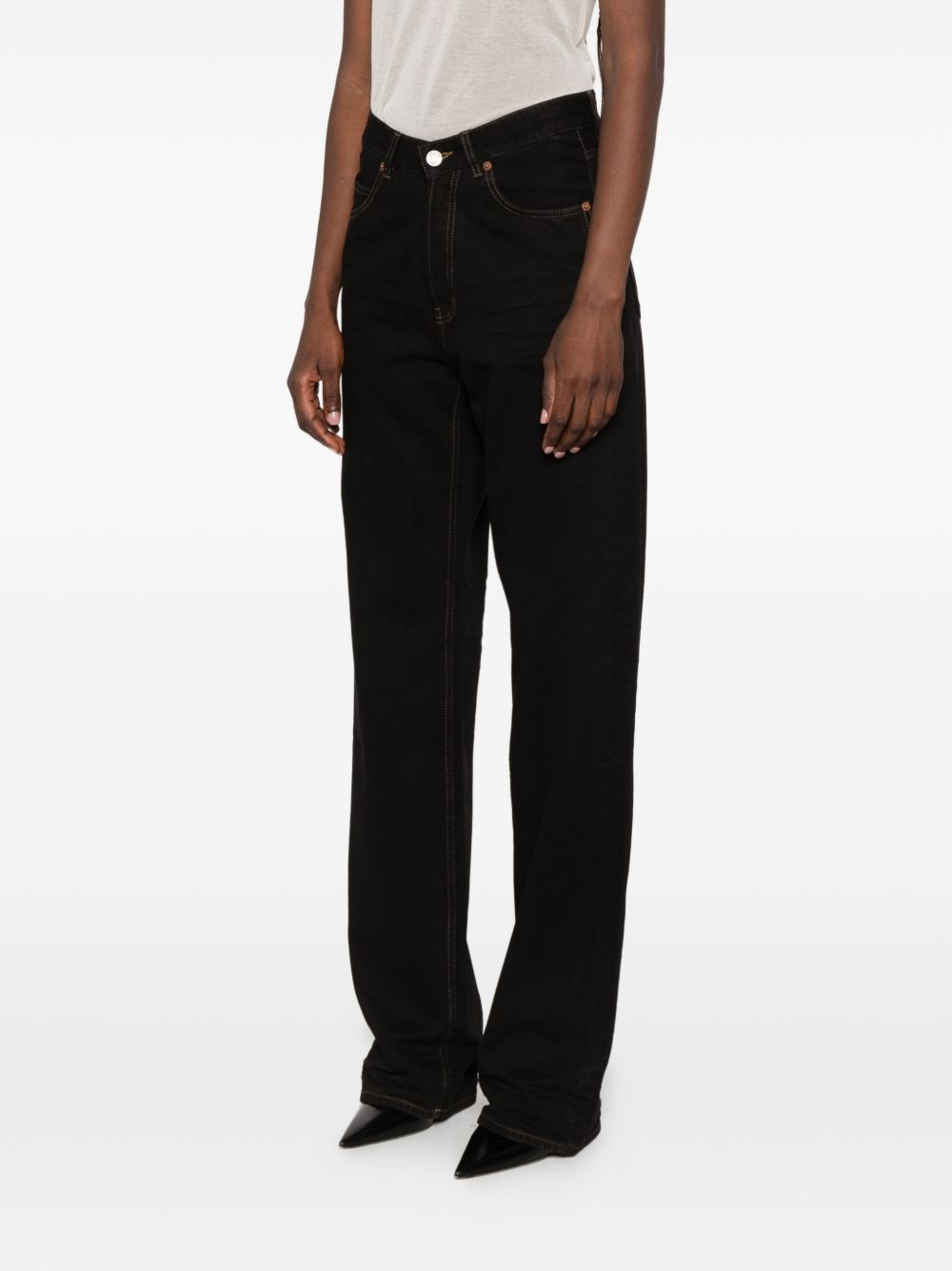Saint Laurent Baggy Denim Jeans - view 4