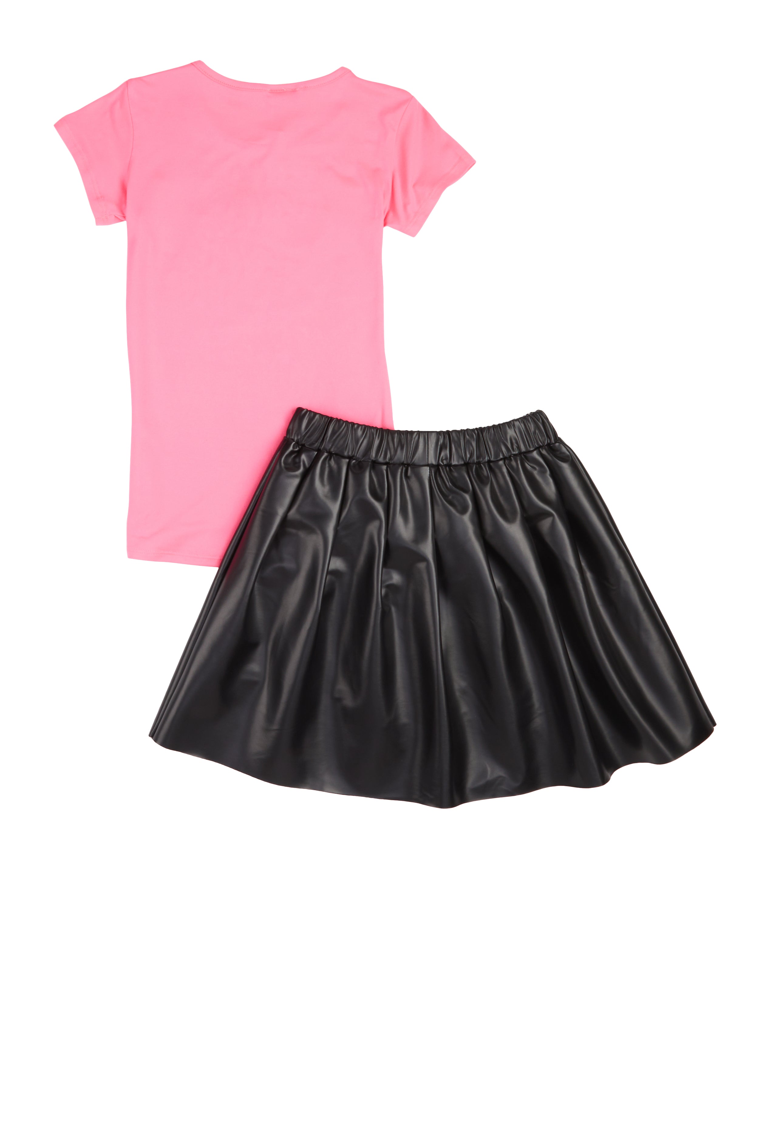 Rainbow Shops Girls Faith Requires Trust Top and Pleated Skirt - view 2
