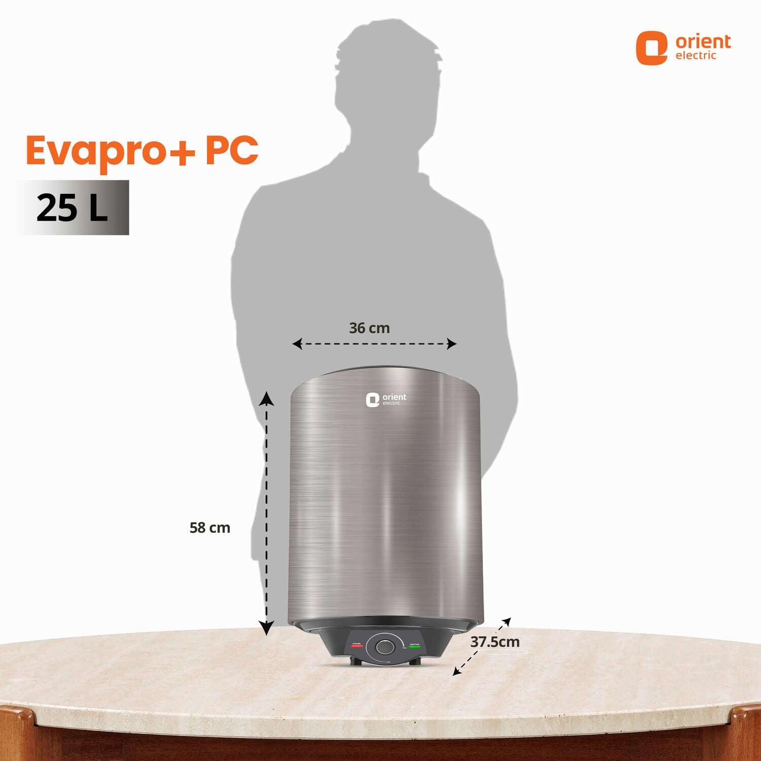 Orient Electric Evapro PC 5-Star Water Heater (Geyser) | Glassline Coated Tank | Suitable for High-rise Buildings | Free Installation - view 23