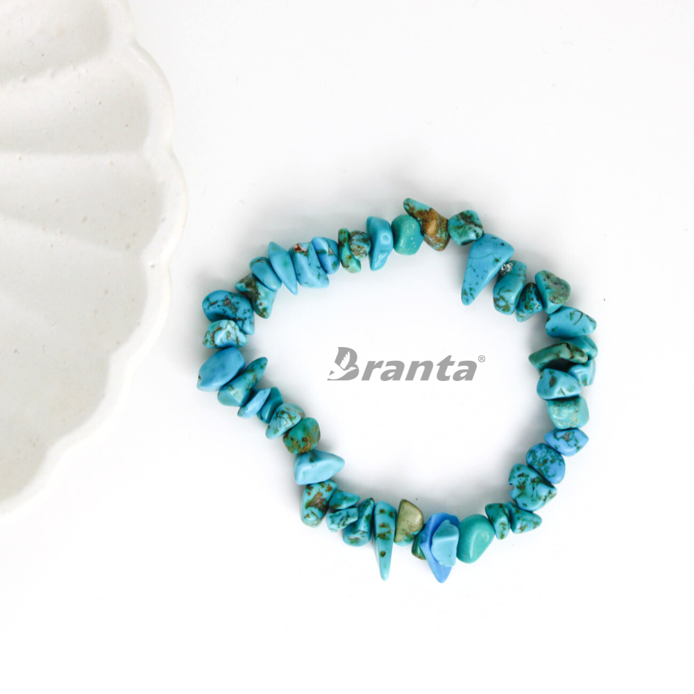 brantashop Aquamarine & Turquoise Chip Bracelet For Women - view 2