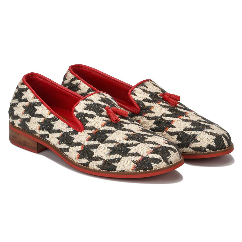Houndstooth slip_on women – Banjaaran India Houndstooth Slip_on for Women (discontinued)
