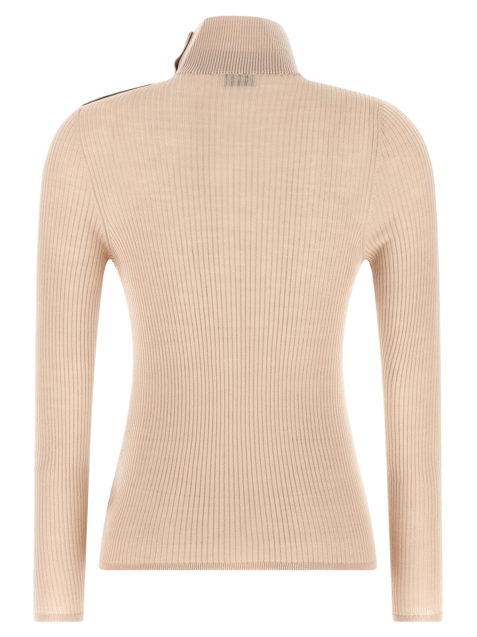 Moncler Textured Wool Turtleneck Sweater – 100% virgin wool - view 2