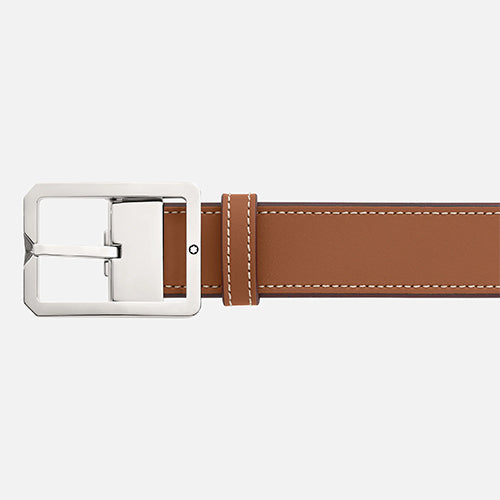 Montblanc Mont Blanc, Tan/Grey 35 mm reversible leather belt - view 2