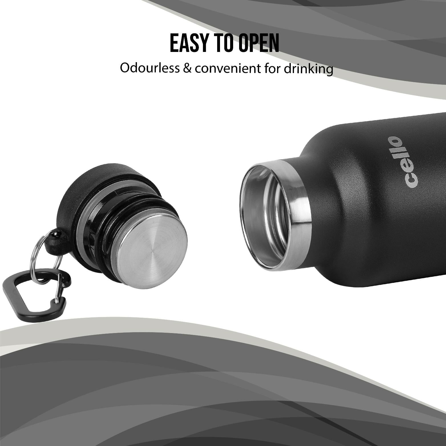 Cello Duro Hector Flask, Vacusteel Water Bottle - view 61