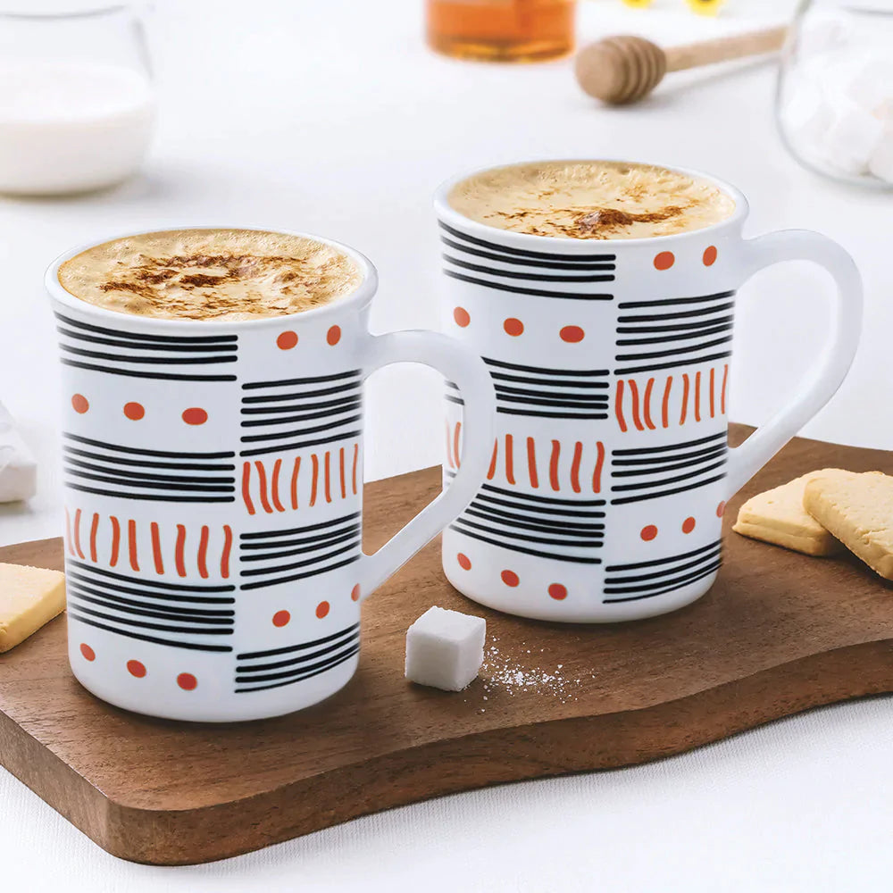 My Borosil Larah by Borosil Doodle Mug Set
