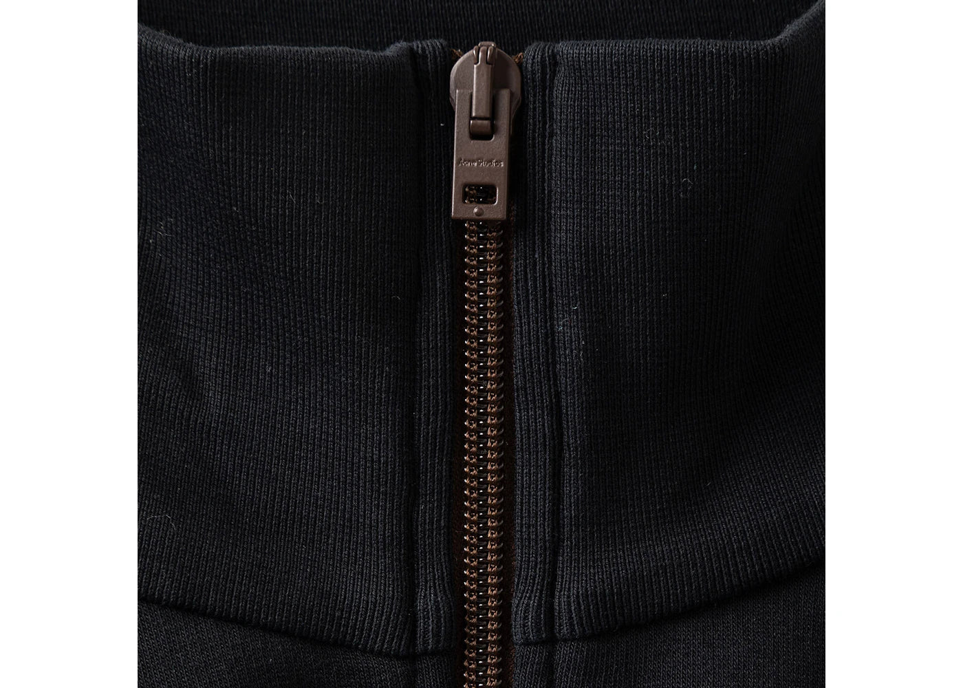 Acne Studios Half Zip Sweatshirt Black - view 2