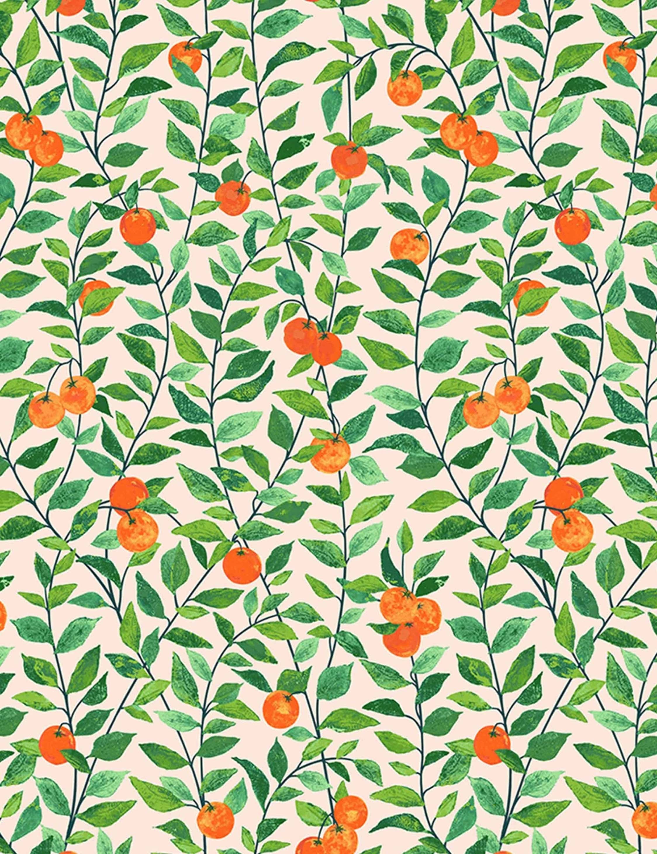 Lulu and Georgia Orange Crush Peel + Stick Wallpaper