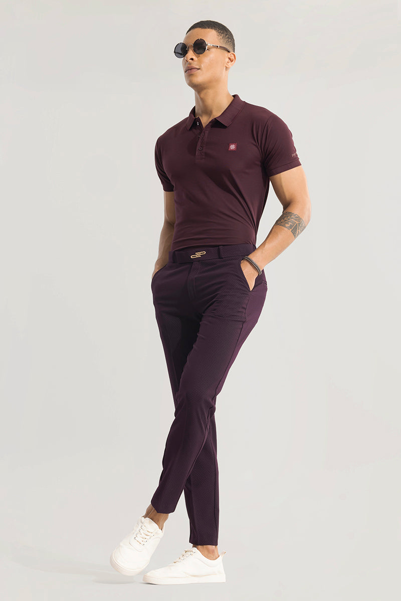 SNITCH Masonry Burgundy Trouser - view 3
