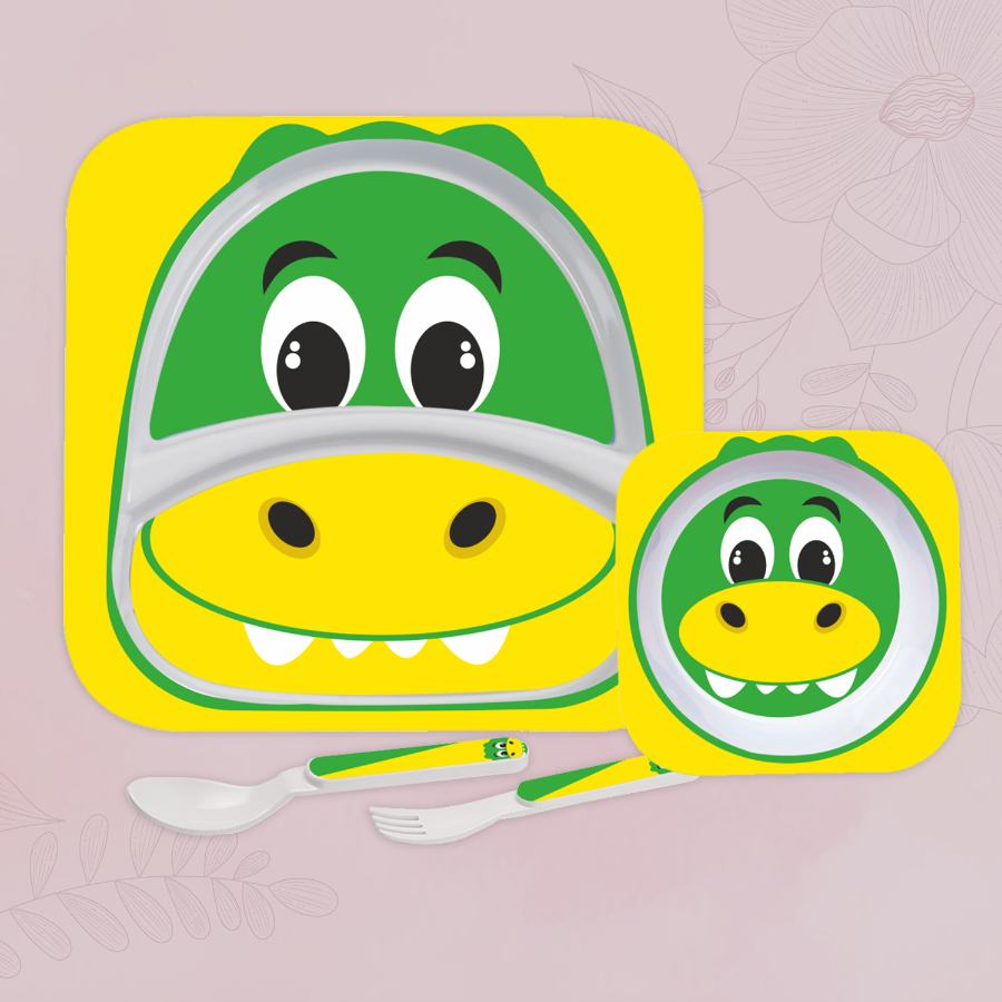 Cello Kids Crocodile Meal Set – Yellow