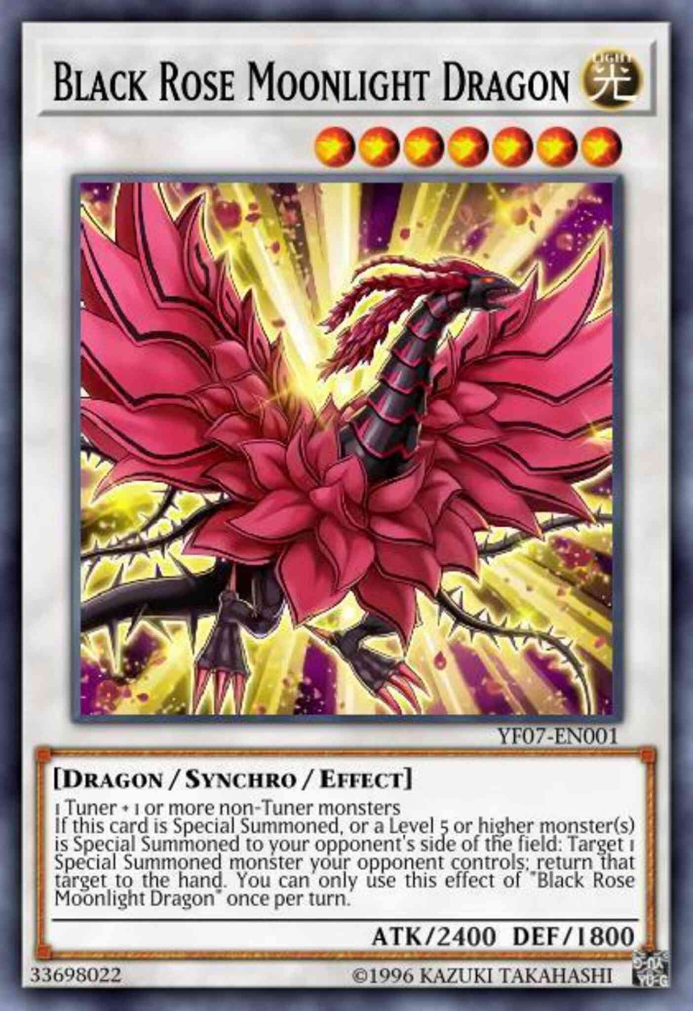Yu-Gi-Oh! Black Rose Moonlight Dragon - HSRD-EN044 - Super Rare - 1st Edition