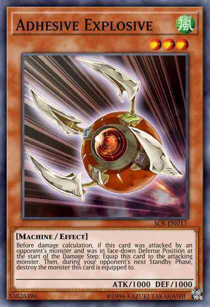 Yu-Gi-Oh! Adhesive Explosive - SOI-EN011 - Ultimate Rare - 1st Edition