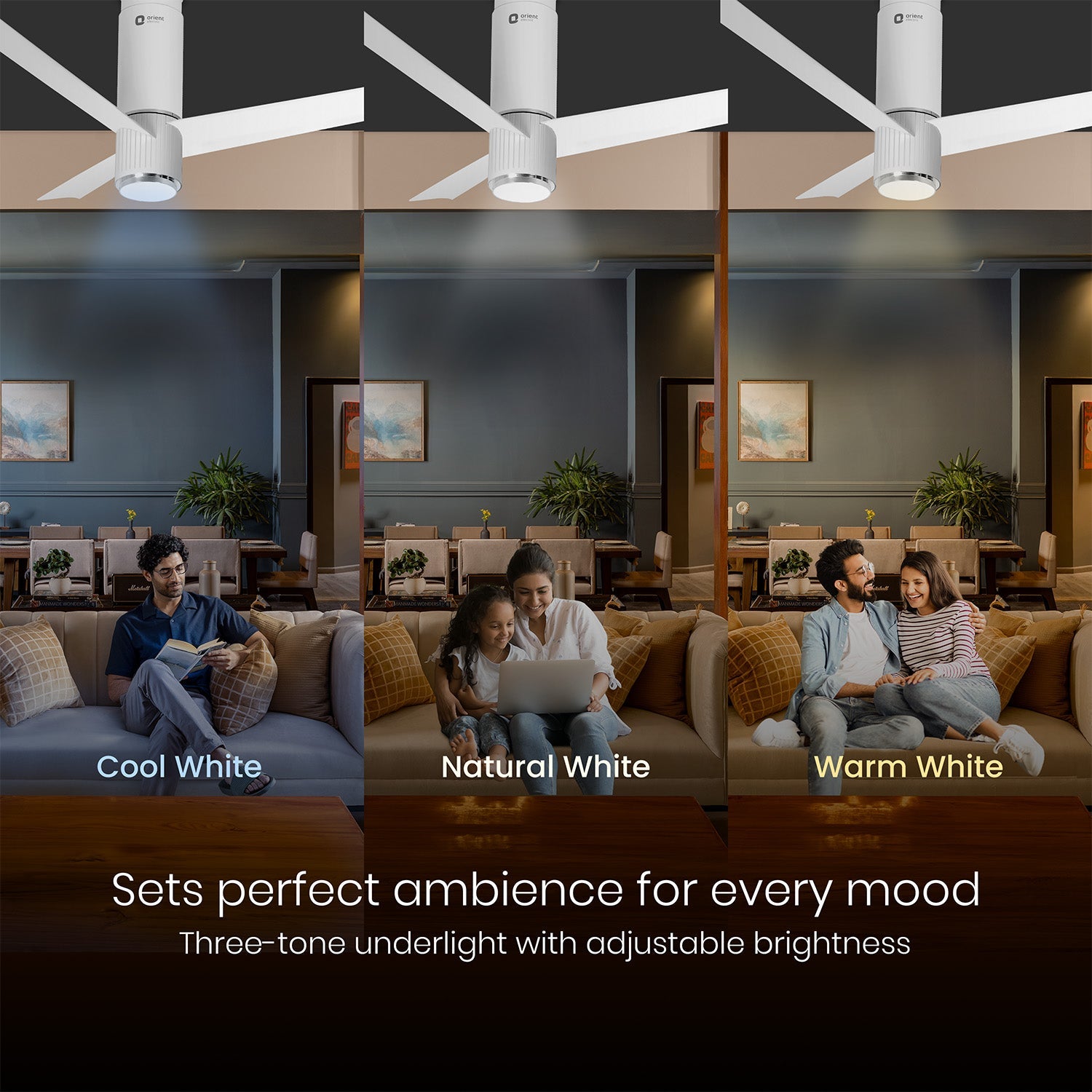 orientelectric Aeroslim with IoT, Remote & 3CCT Underlight BLDC PRO Smart Ceiling Fan - view 26