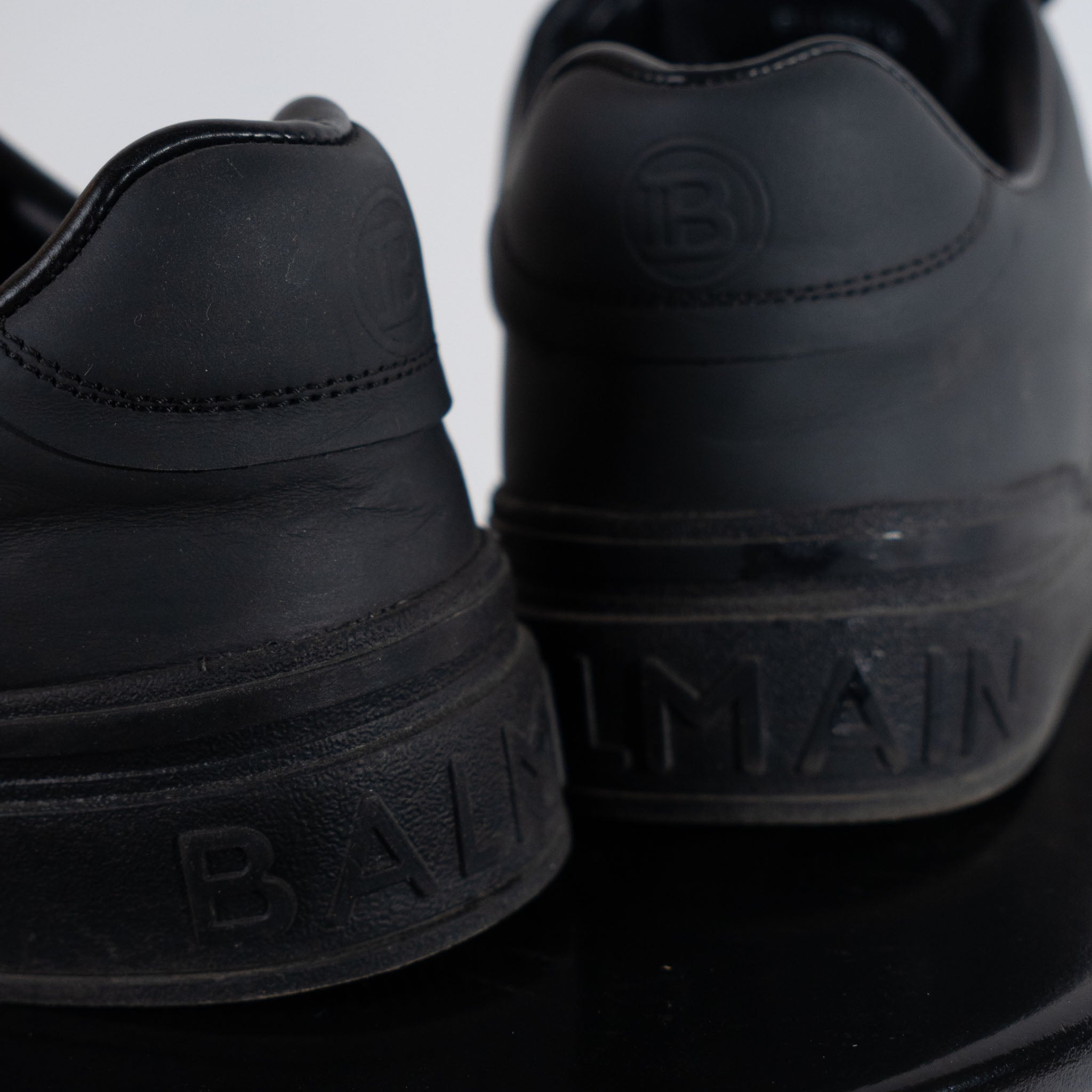 Balmain B-Court Trainers In Calfskin – Multi - view 4