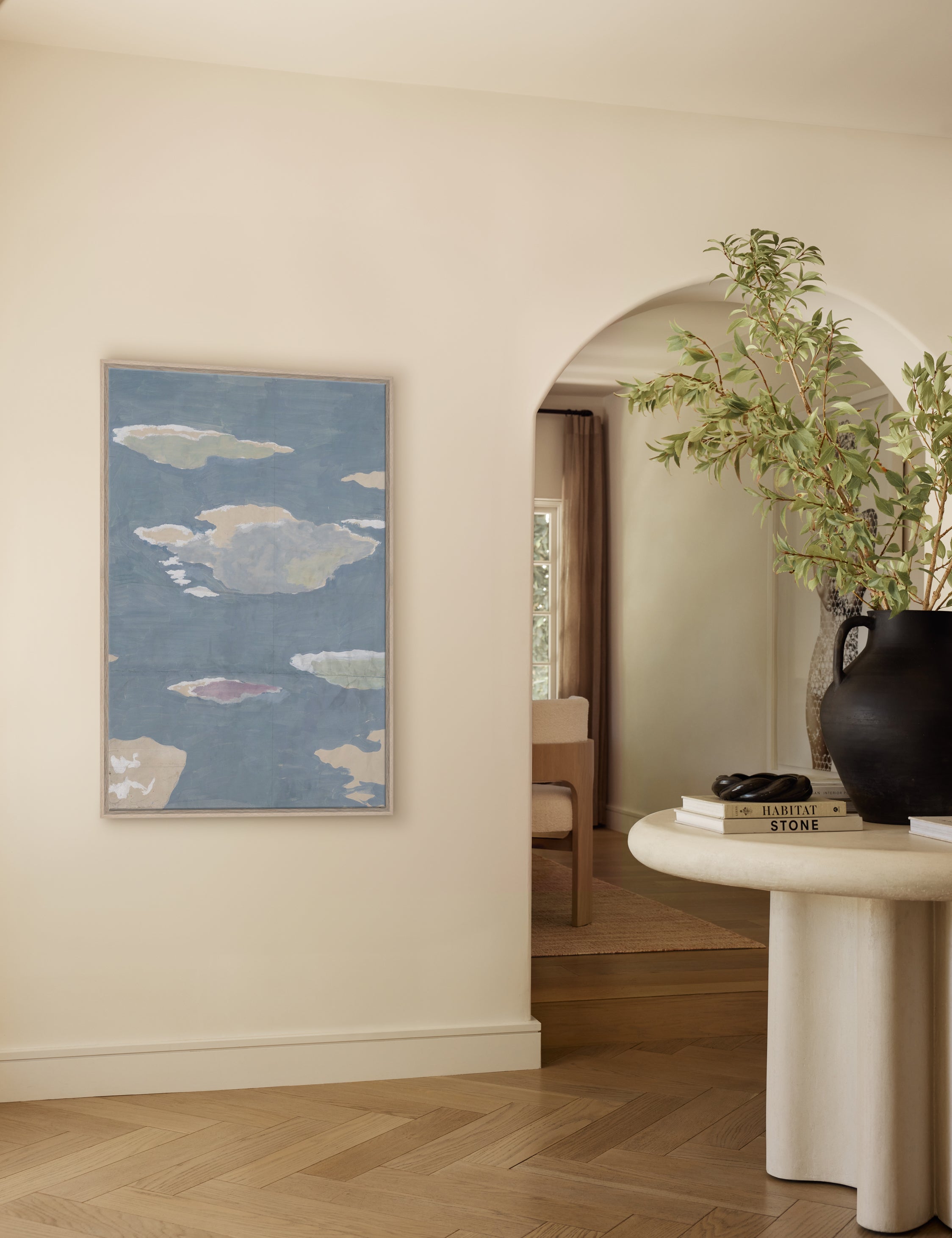 Lulu and Georgia Cloudscape Triptych Print by Paule Marrot - view 4