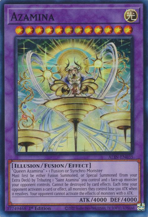 Yu-Gi-Oh! Azamina - ALIN-EN035 - Super Rare - 1st Edition