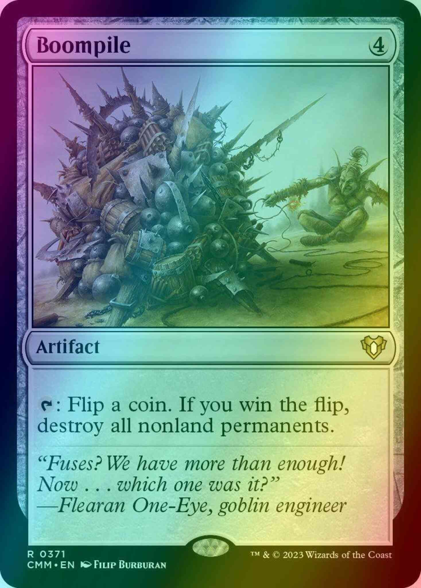 Boompile 371 commander – Magic Boompile [371] [Commander Masters] [Foil]