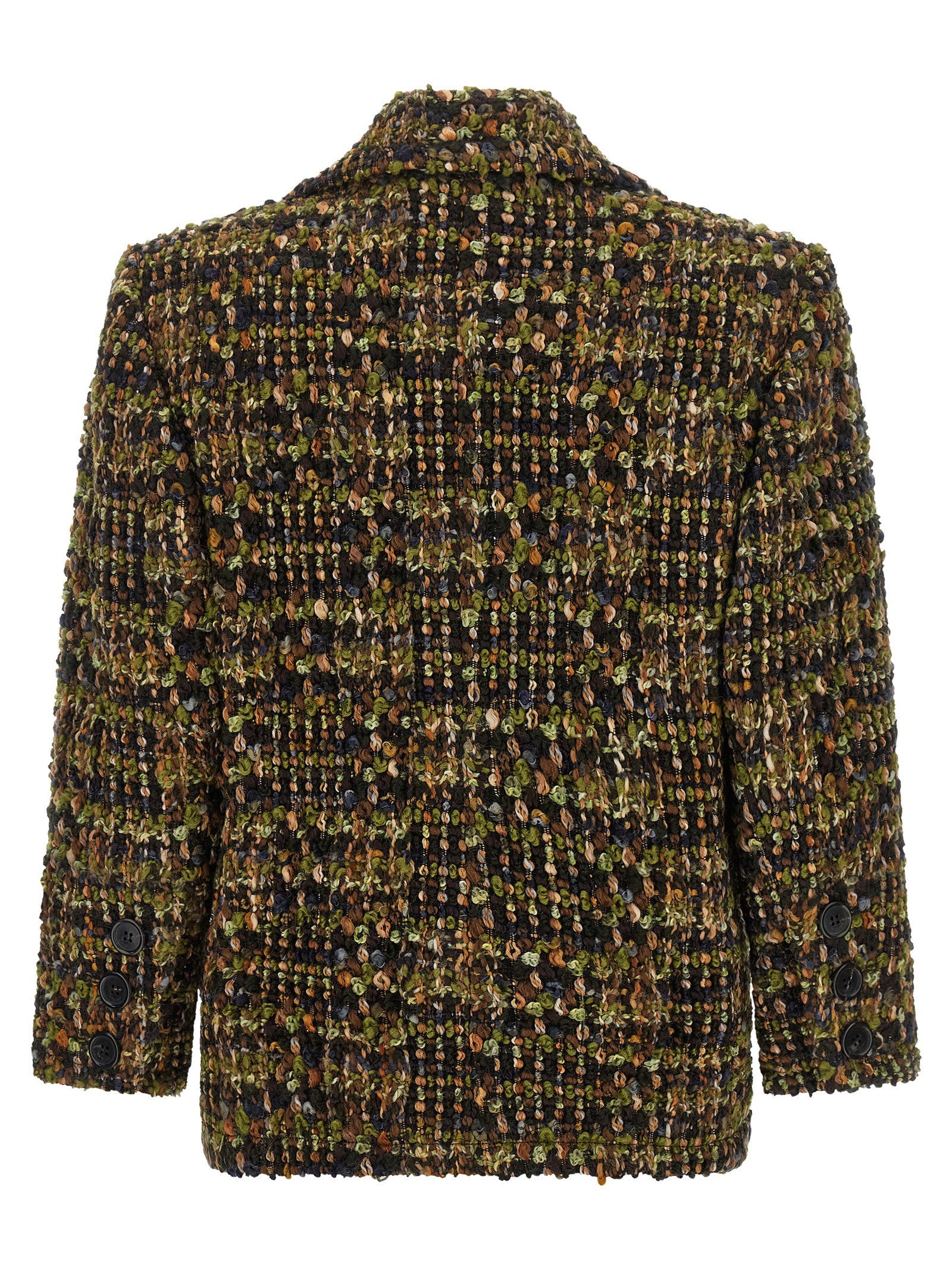 Saint Laurent Bouclé Tweed Blazer - view 2