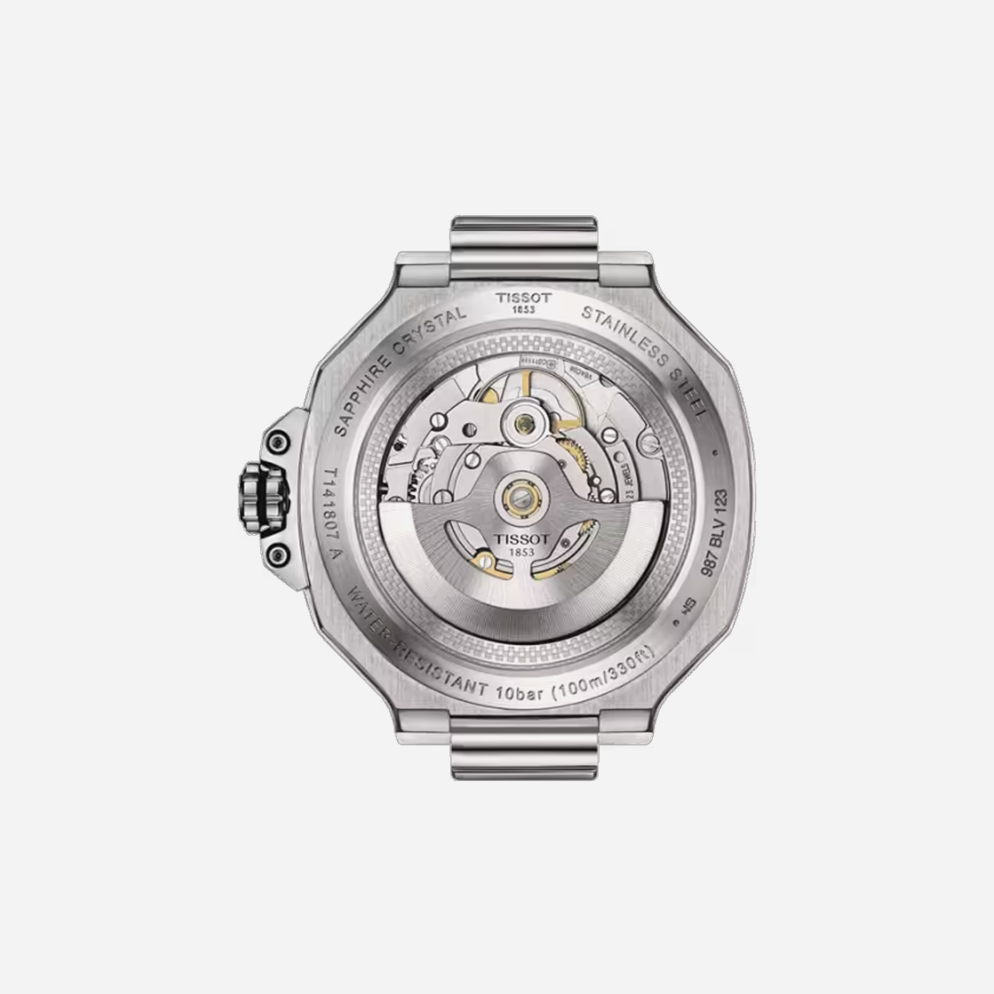 Tissot T-Race Powermatic 80 Blue Dial 41mm Stainless Steel Grey Strap Automatic Watch - view 2
