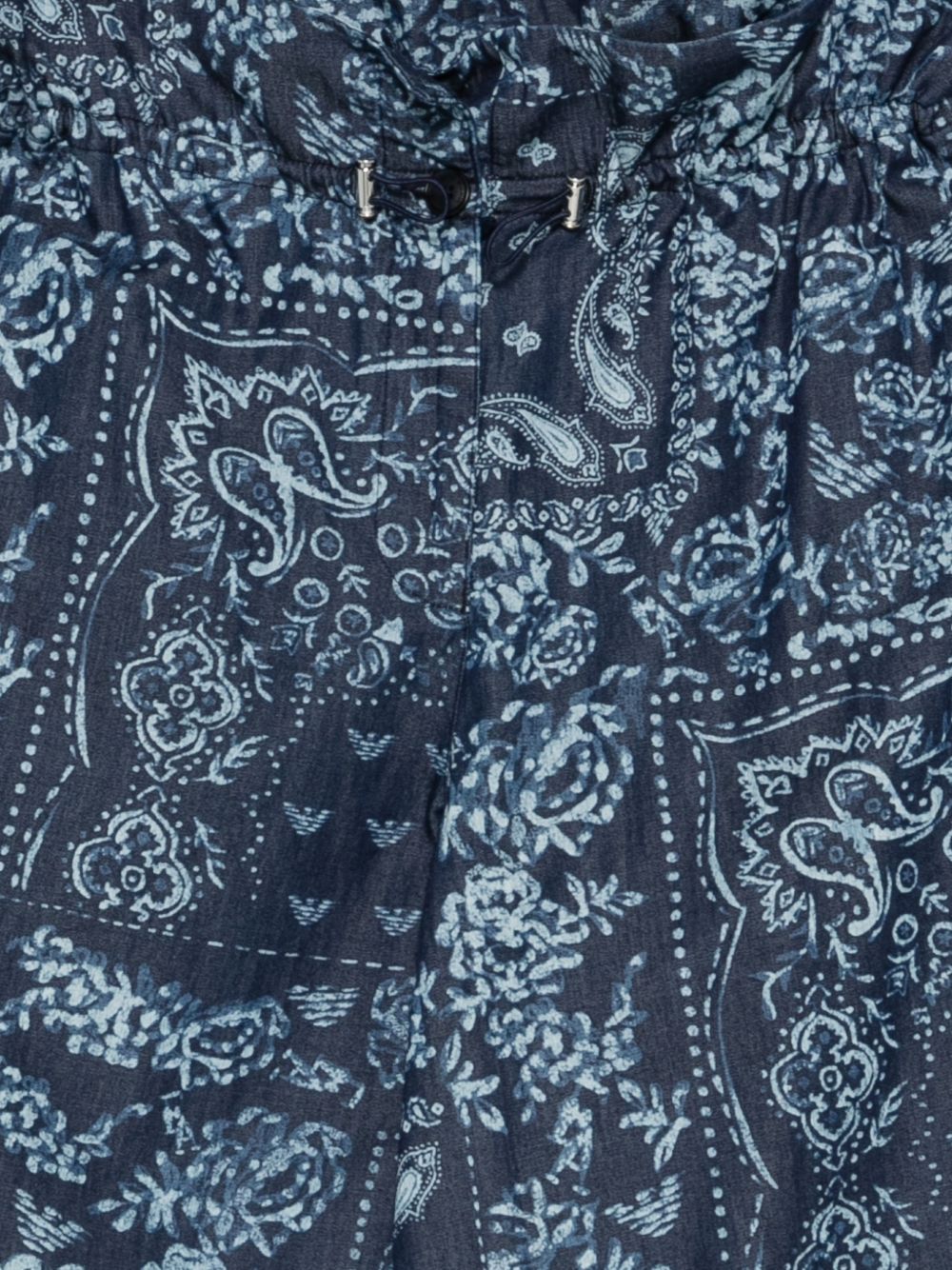 Emporio Armani Printed cotton trousers – 100% Cotton - view 2