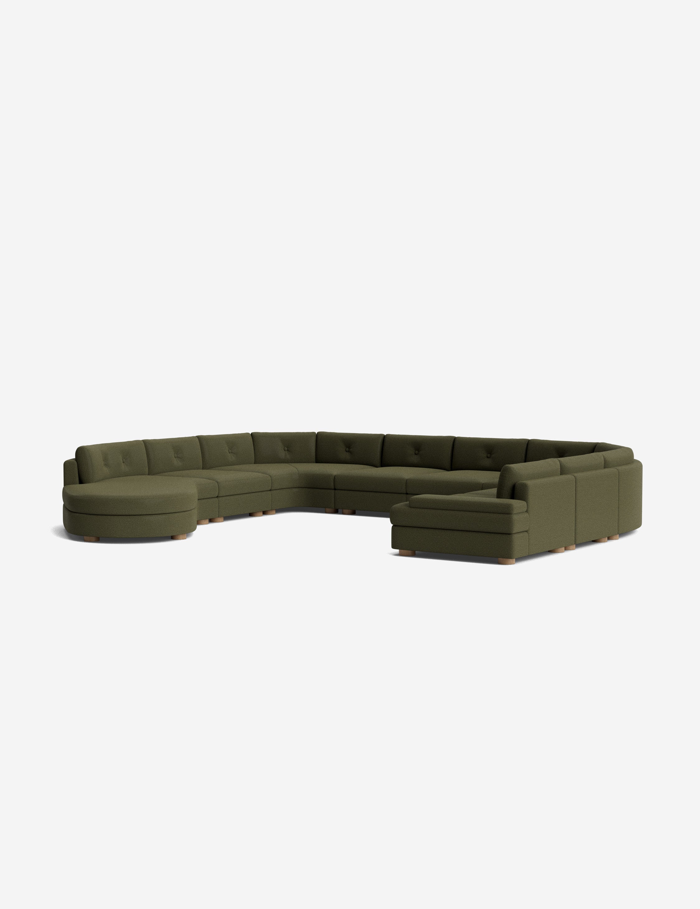 Lulu and Georgia Hill Modular U-Shaped Sectional Sofa - view 26