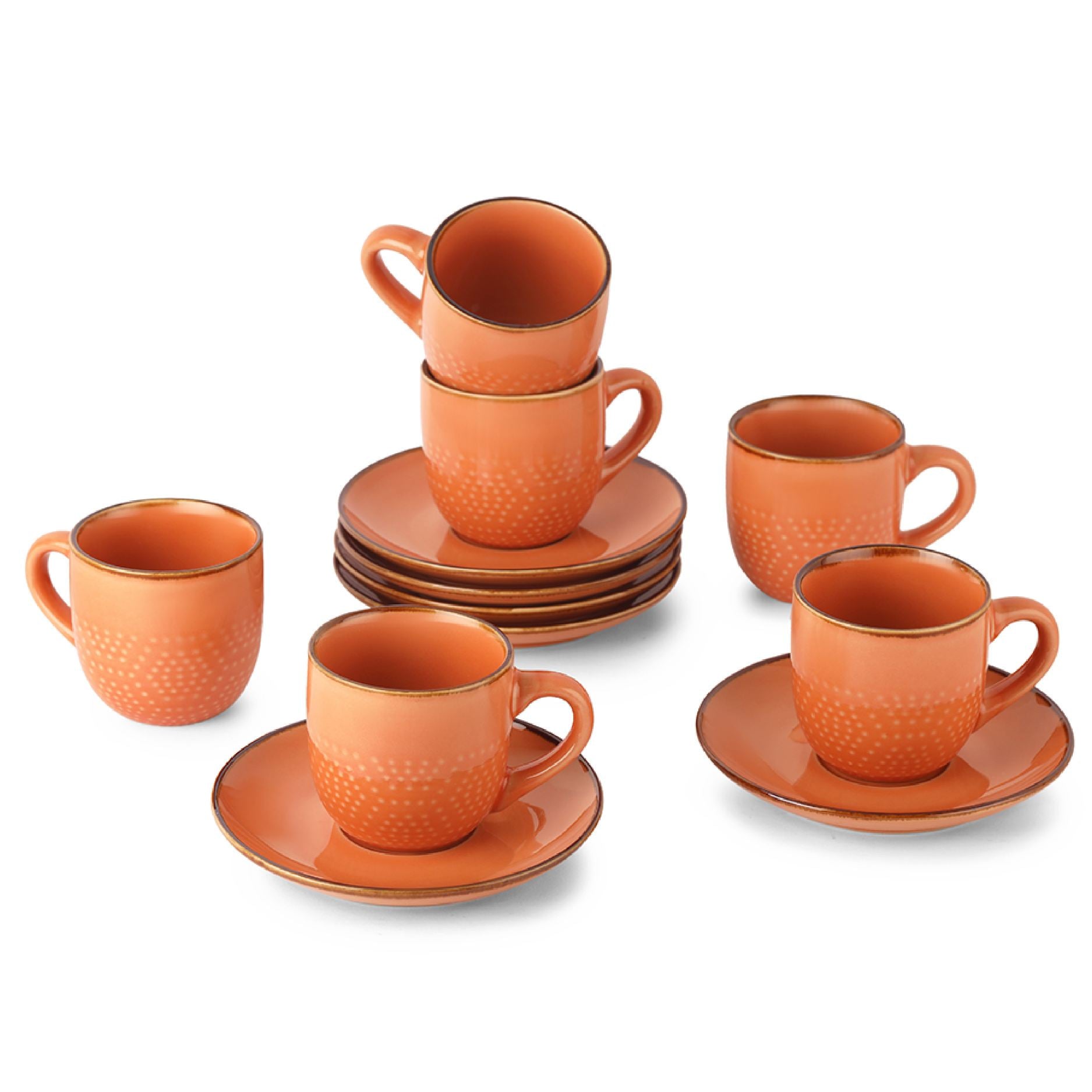Cello Hampshire 6 Pieces Ceramic Cup & Saucer - view 7